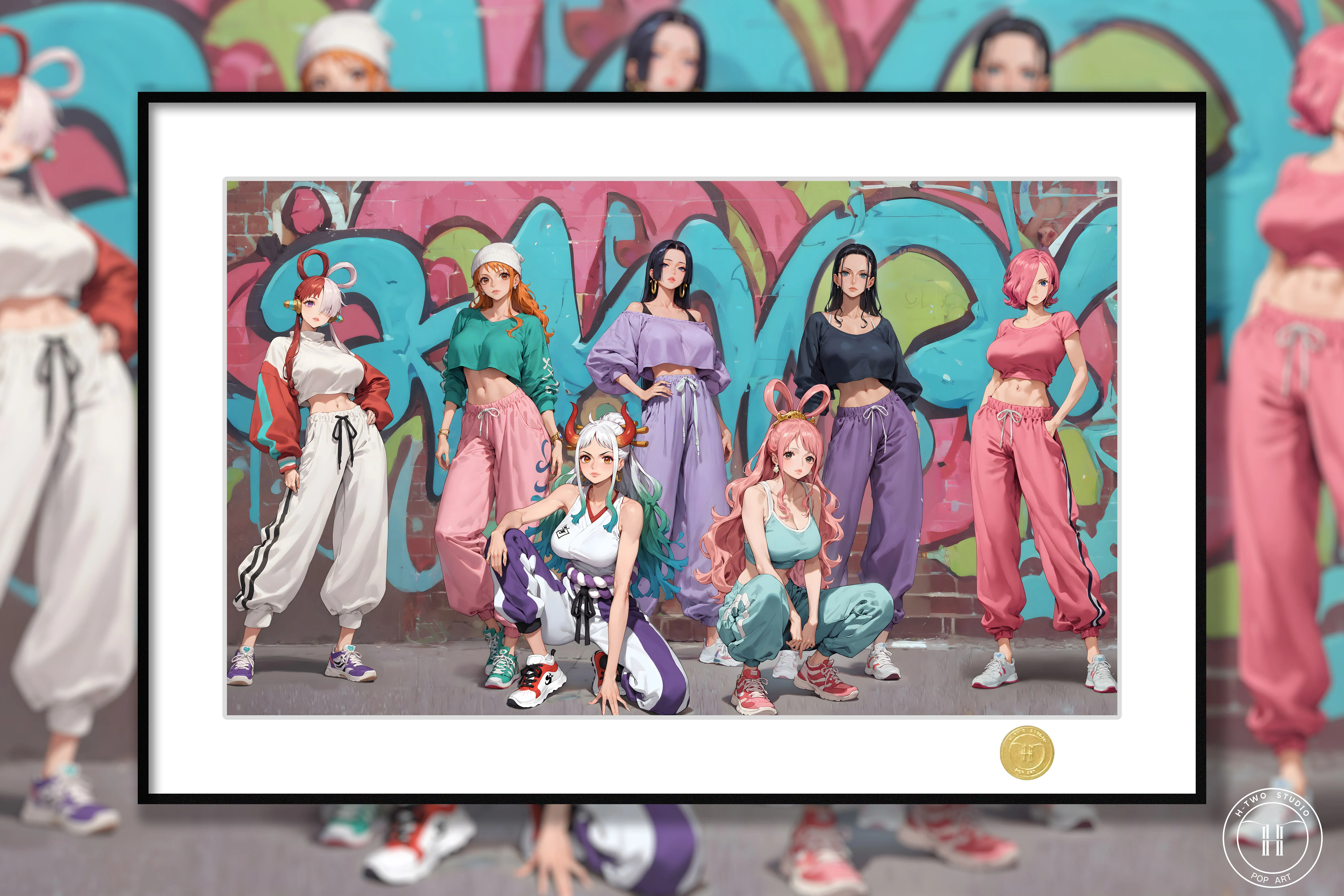【Pre-sale】Decorative Painting of Hip Hop Girl Group-H2 Studio