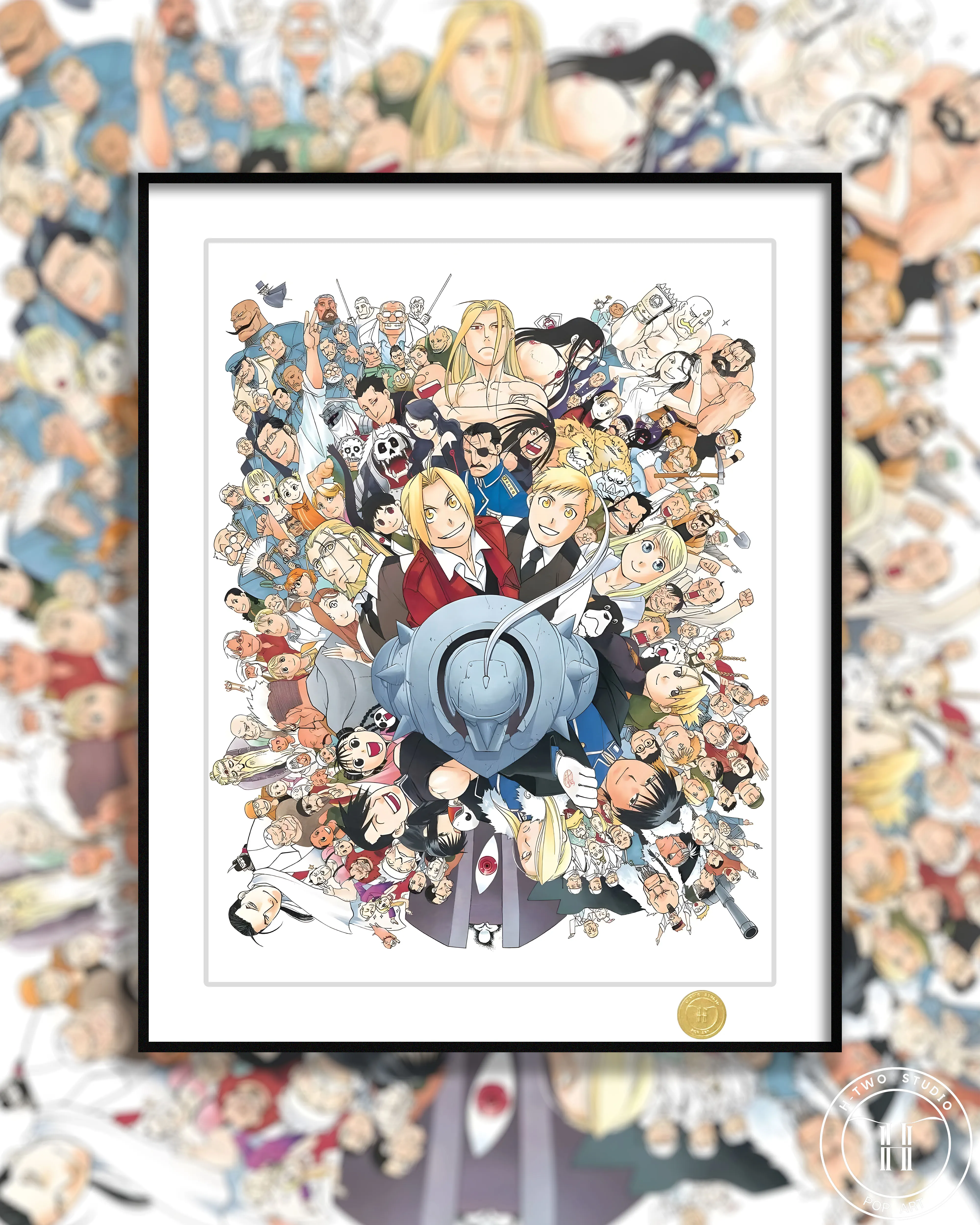 【Pre-sale】Decorative Painting of Whole Characters of Fullmetal Alchemist-H2 Studio