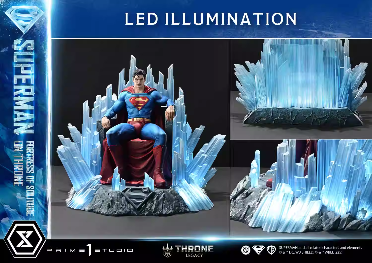 【Pre-sale】1/4 Scale Throne Superman-Prime 1 Statue Studio