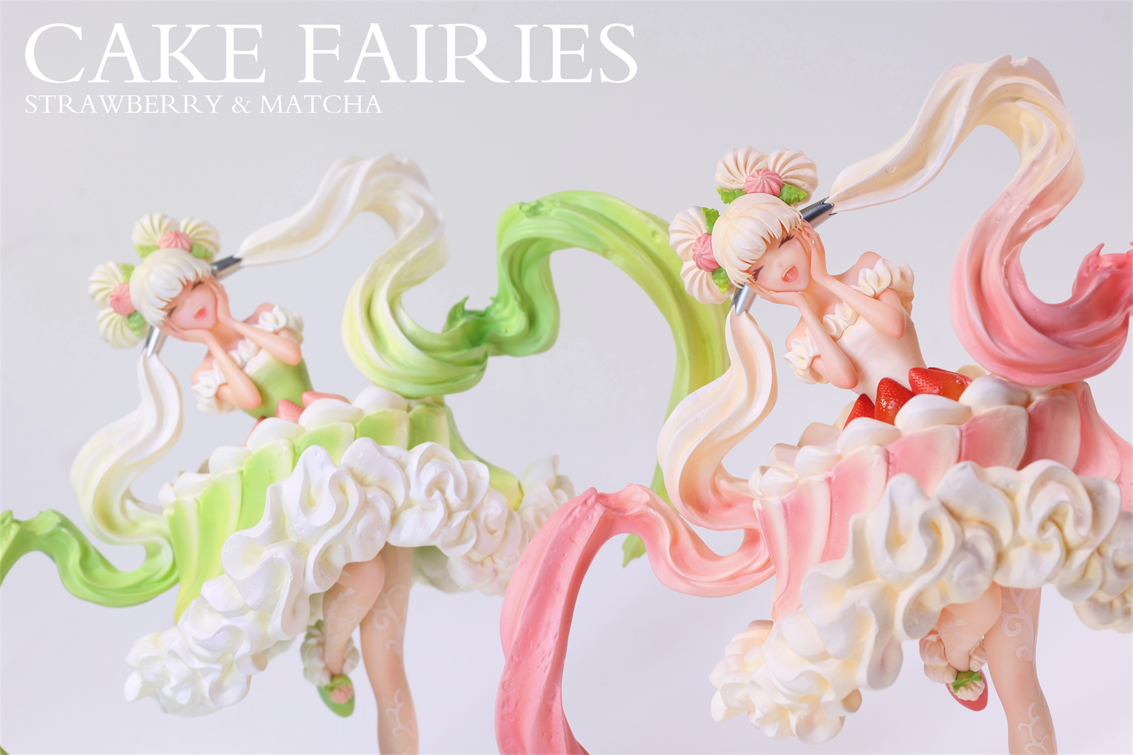 【Sold out】Cake Fairies Series Strawberry Fairy and Matcha Fairy-WeArtDoing Studio