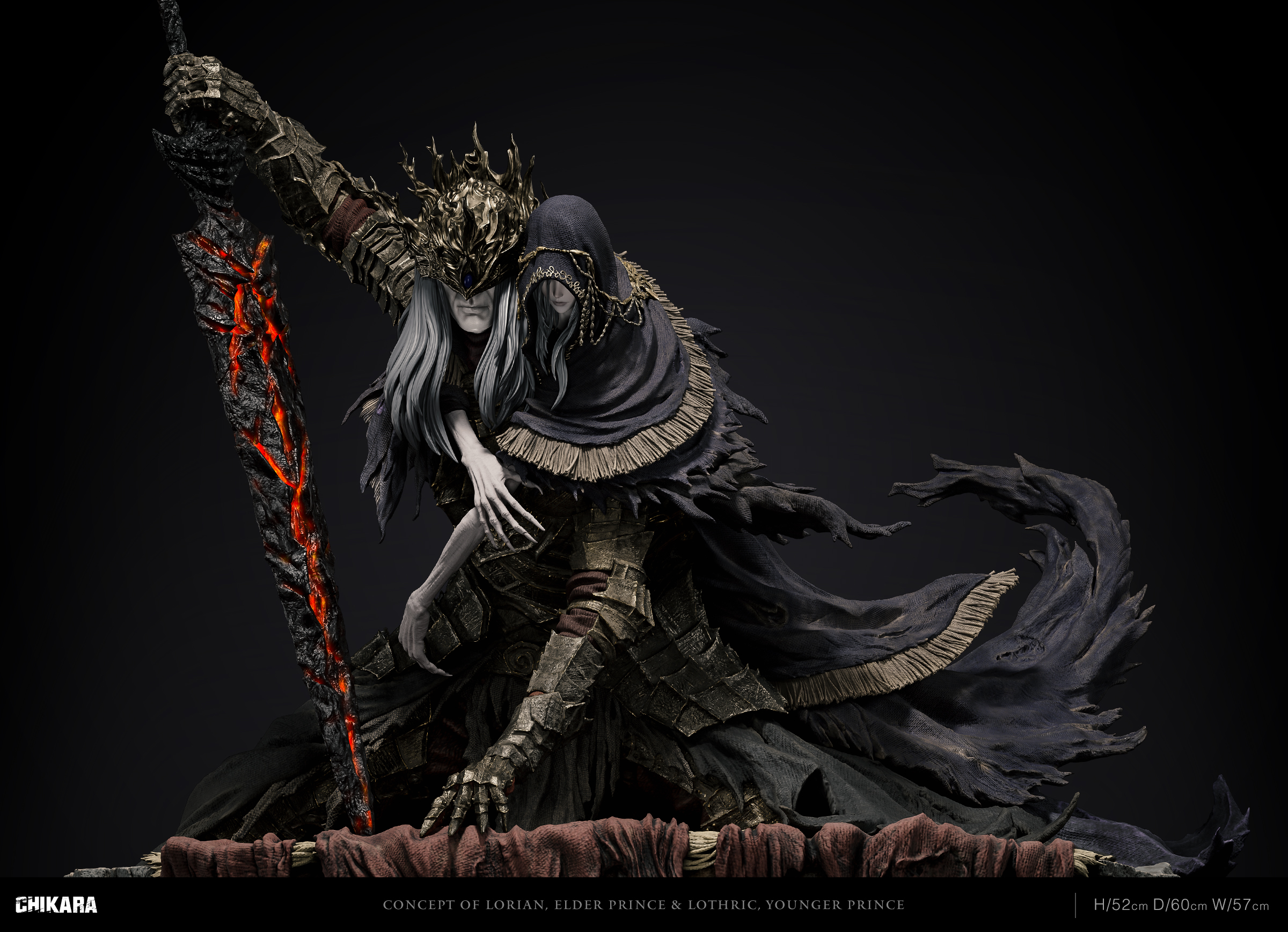 【Sold out】1/4 Scale Lorian, Elder Prince | Lothric, Younger Prince-Dark Souls 3-Chikara Studio