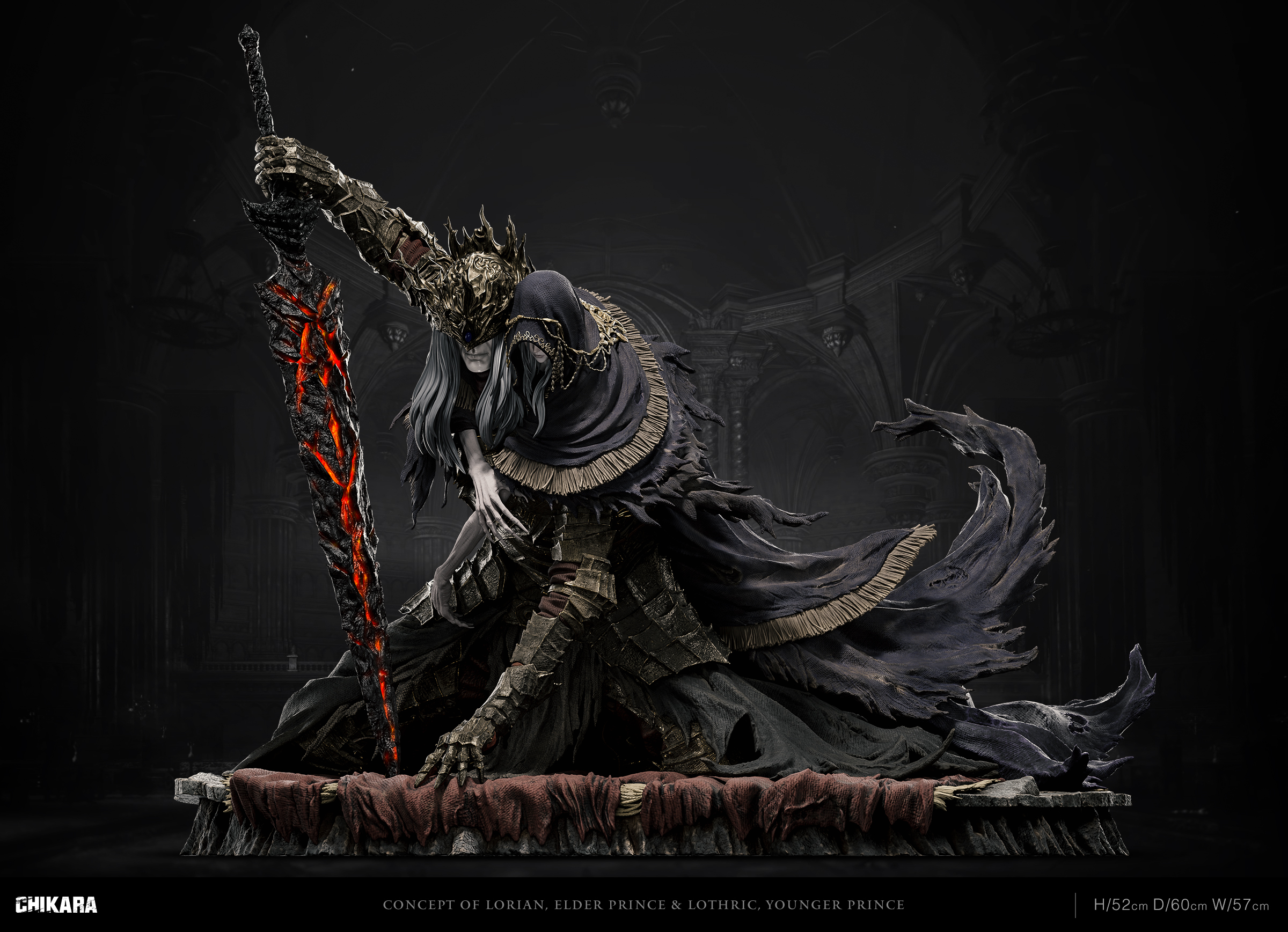 【Sold out】1/4 Scale Lorian, Elder Prince | Lothric, Younger Prince-Dark Souls 3-Chikara Studio