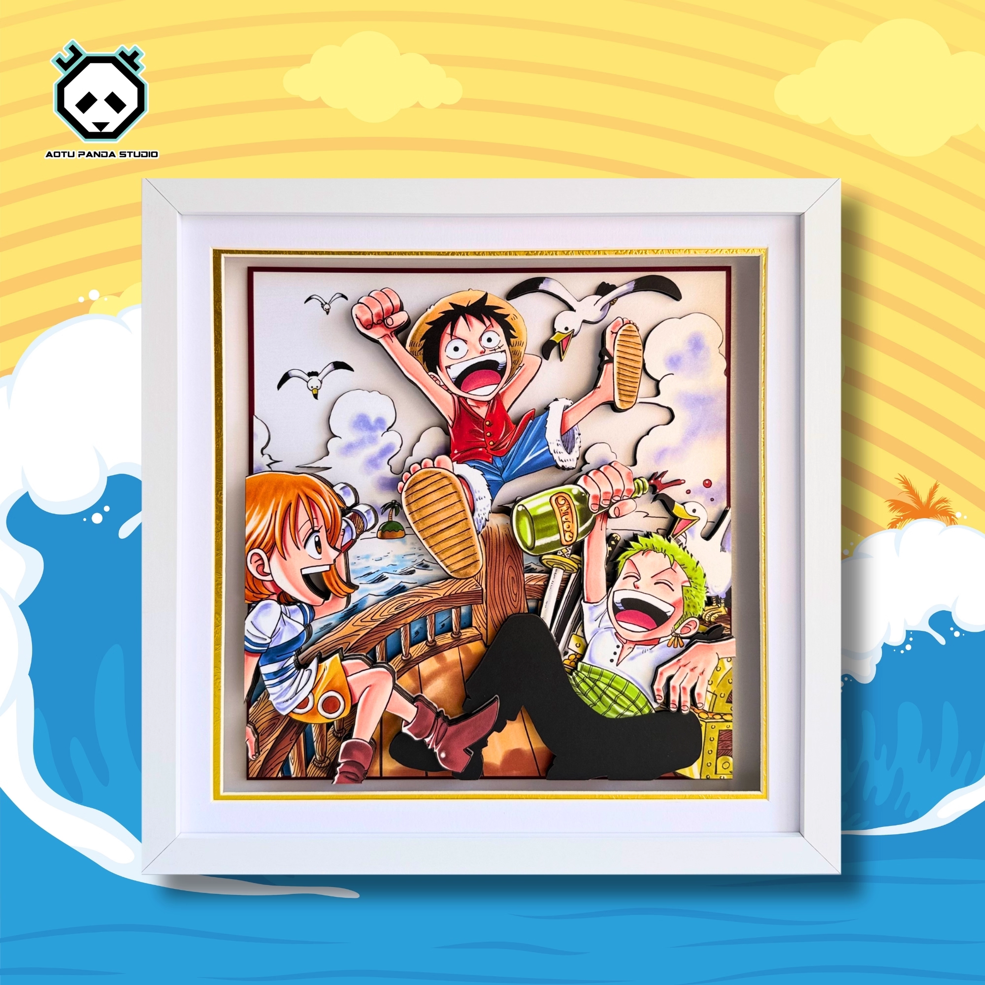 【In stock】Decorative Painting of Luffy-Aotu Panda Studio