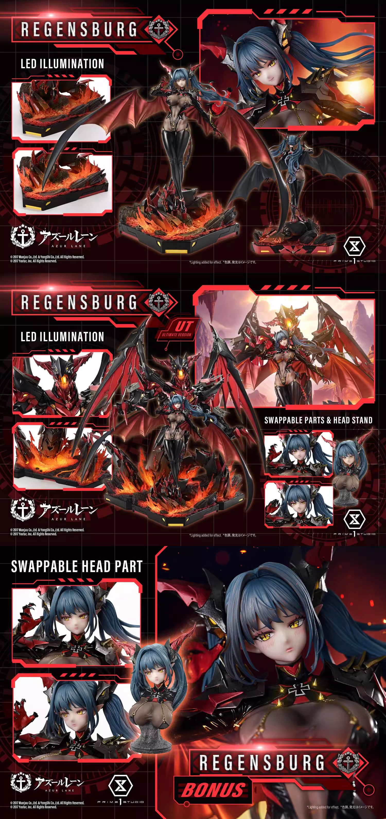 【Pre-sale】1/6 Scale Regensburg with LED-Azure Lane-Prime 1 Studio