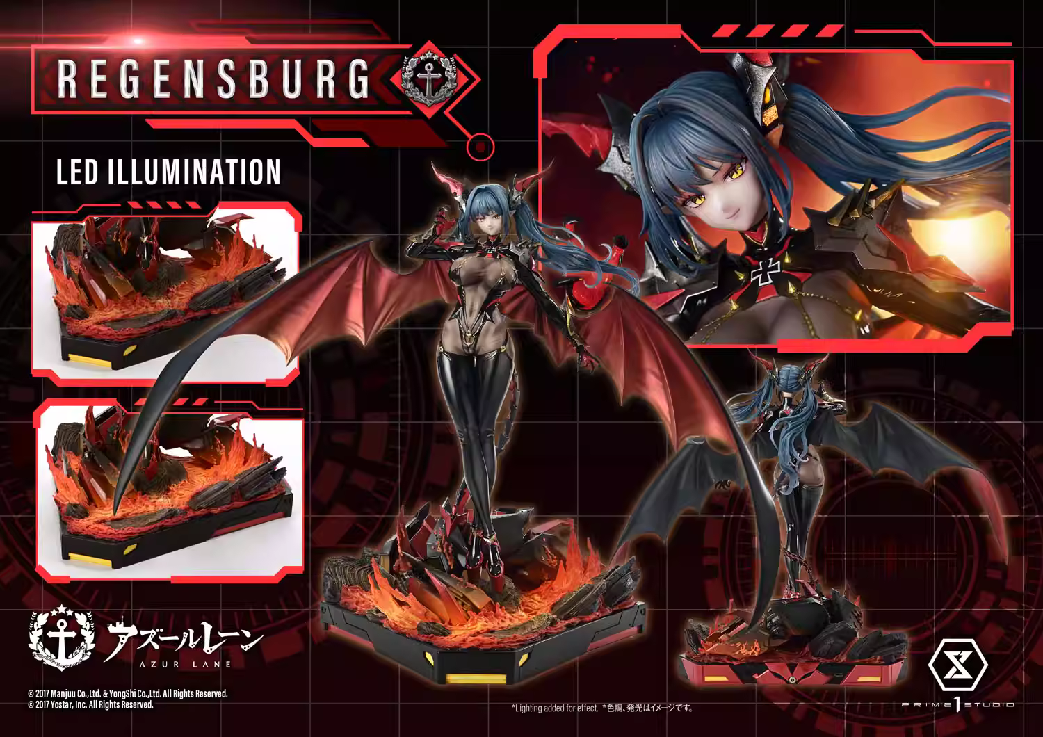 【Pre-sale】1/6 Scale Regensburg with LED-Azure Lane-Prime 1 Studio