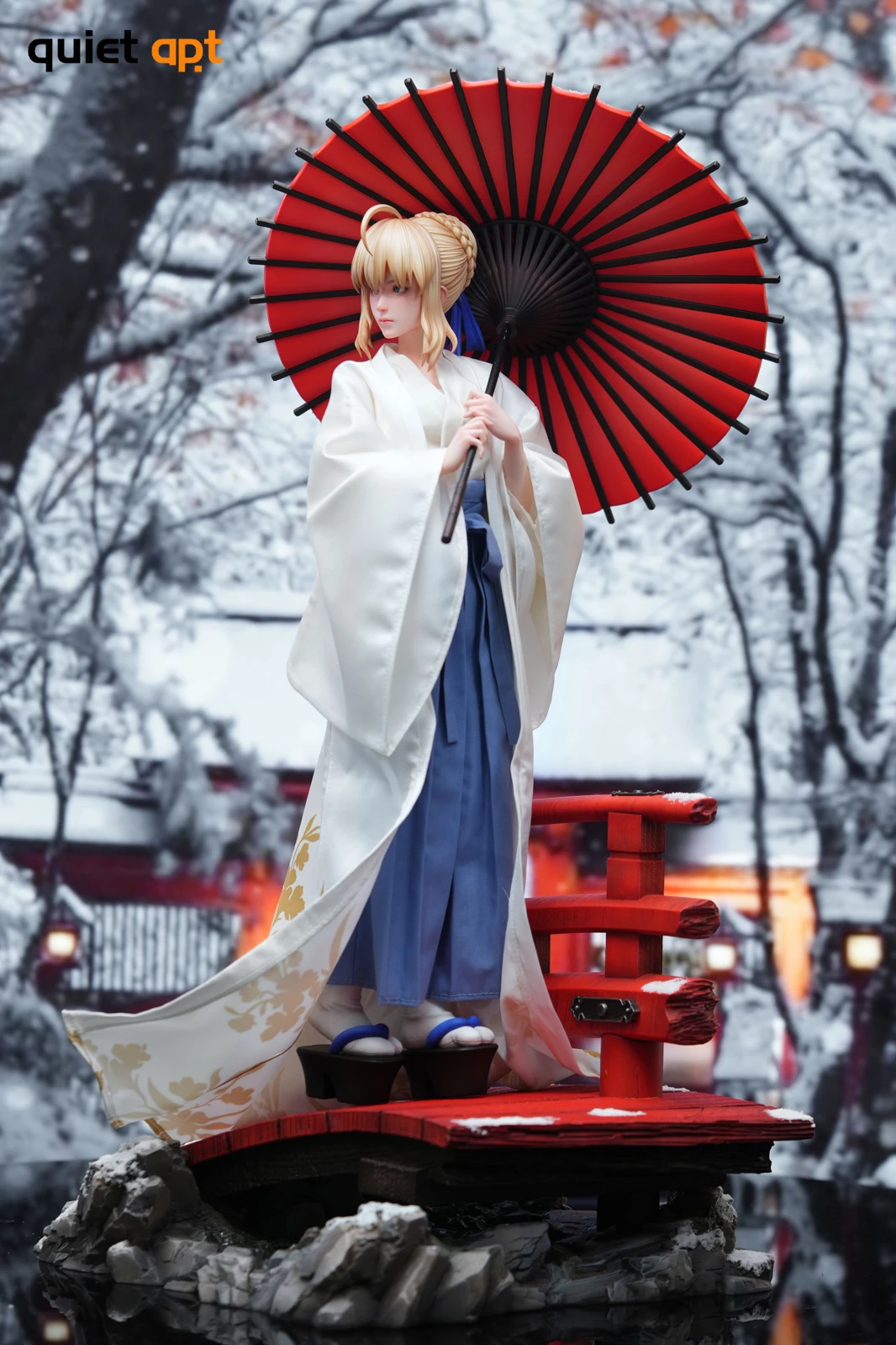 【Pre-sale】1/4 Scale White Eternal Japanese Style Saber Artoria Pendragon-Fate/Grand Order-QuietArt Studio