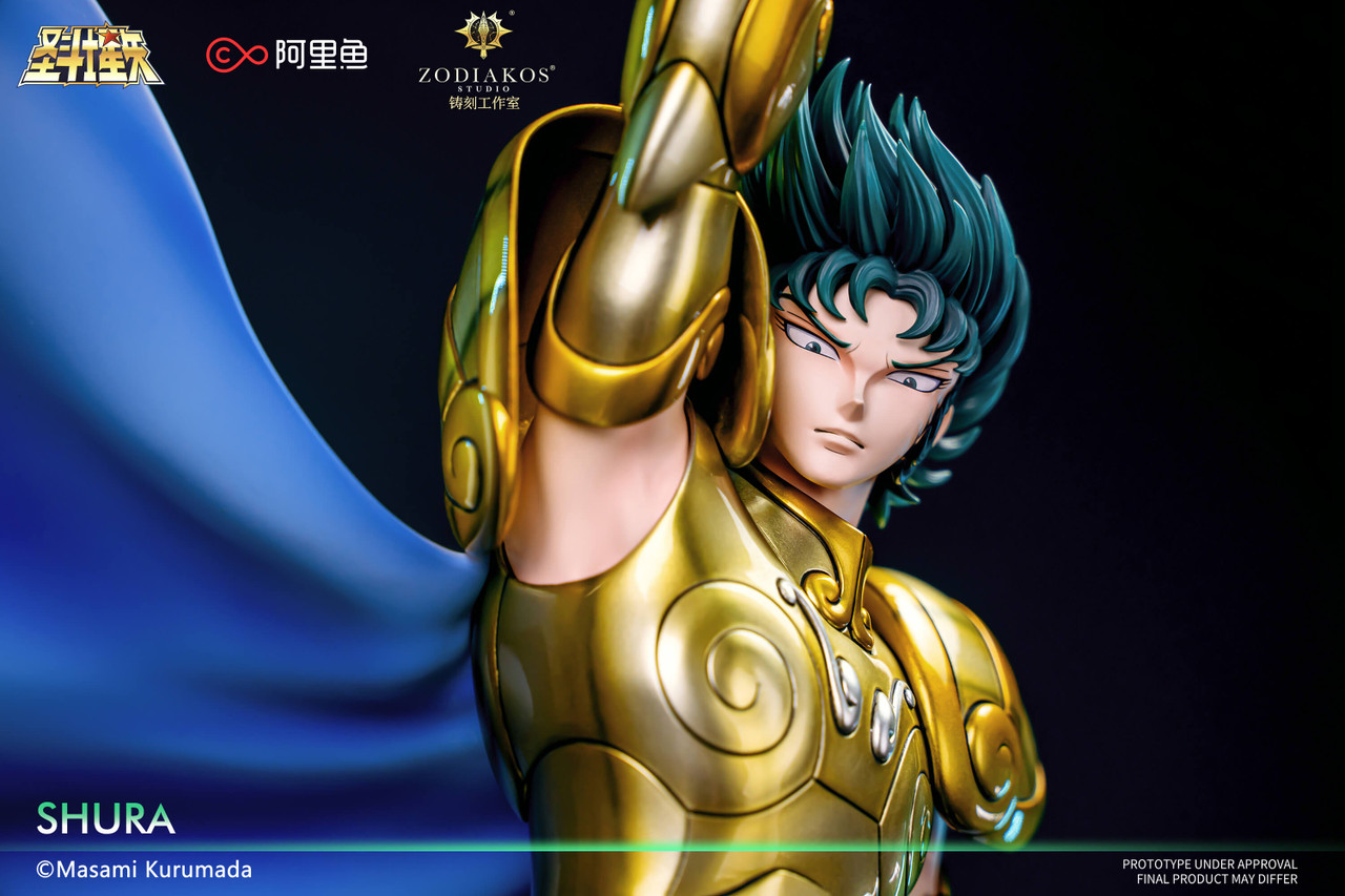【Pre-sale】1/6 Scale Gold Saint-Shura Licensed with LED-Saint Seiya-Zodiakos Studio