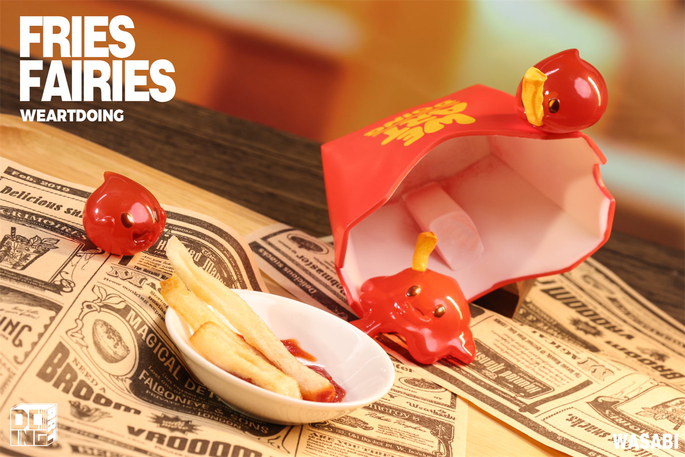 【Sold out】Sleeping Beauty-Fries Fairies-Classic Ketchup and Wasabi-Other series-WeArtDoing Studio