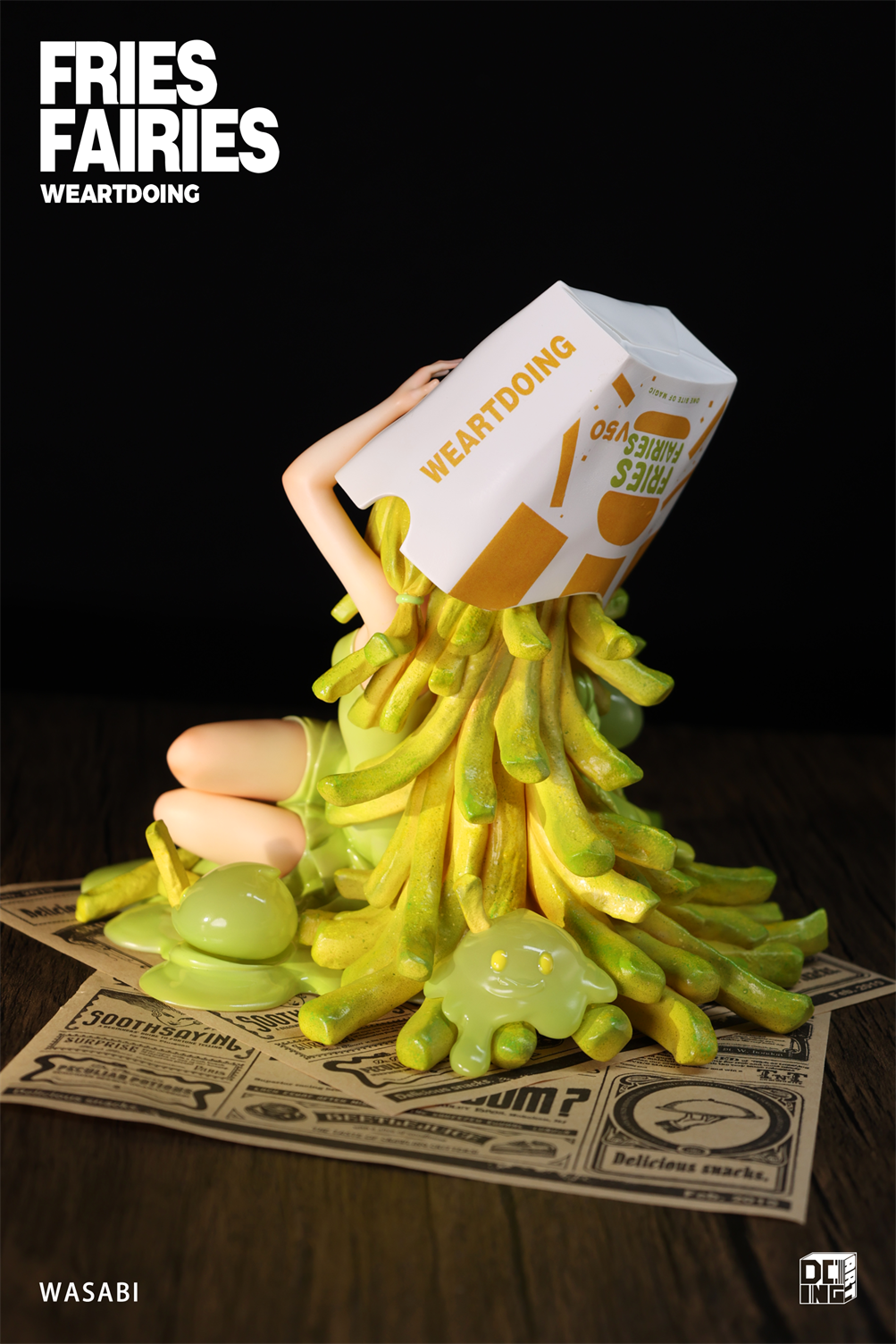 【Sold out】Sleeping Beauty-Fries Fairies-Classic Ketchup and Wasabi-Other series-WeArtDoing Studio