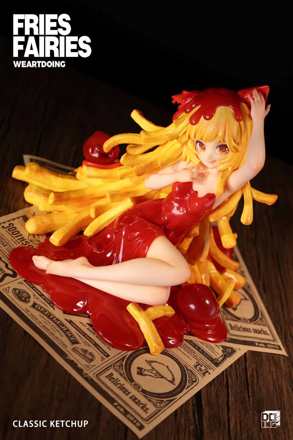 【Sold out】Sleeping Beauty-Fries Fairies-Classic Ketchup and Wasabi-Other series-WeArtDoing Studio