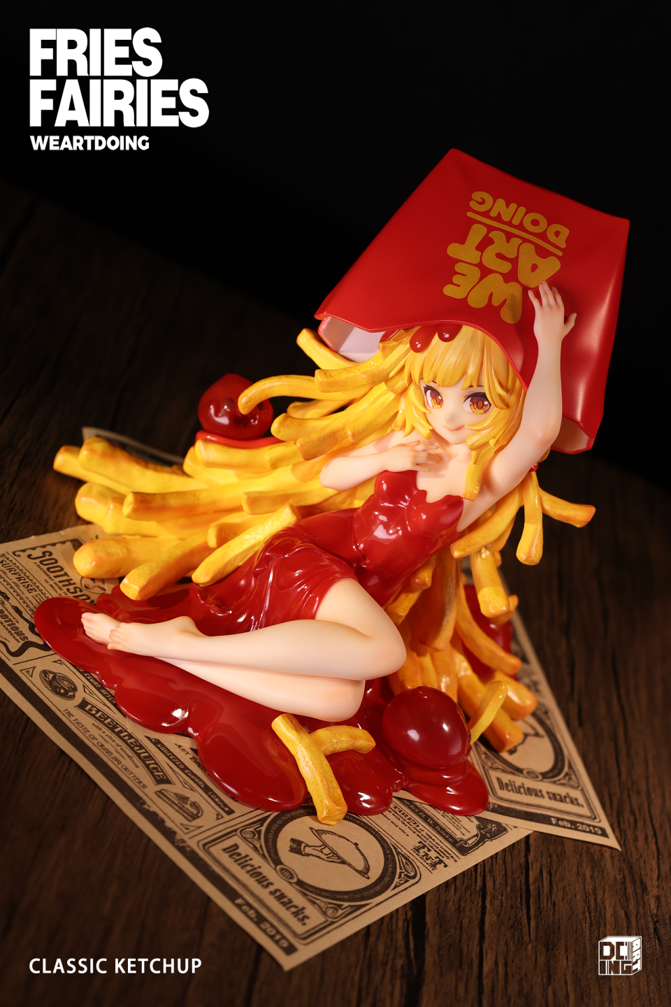 【Sold out】Sleeping Beauty-Fries Fairies-Classic Ketchup and Wasabi-Other series-WeArtDoing Studio