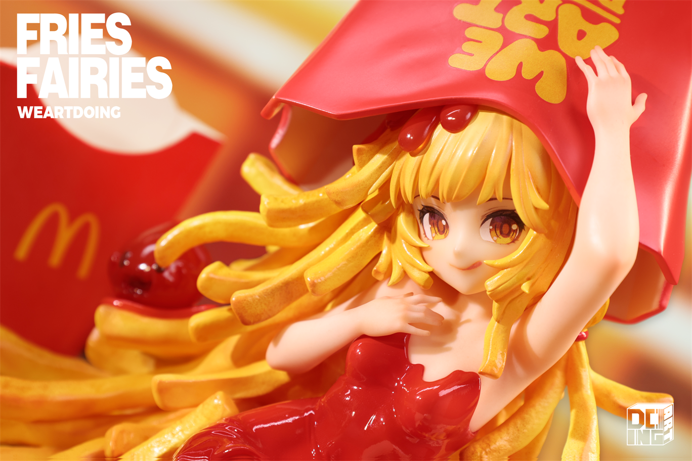 【Sold out】Sleeping Beauty-Fries Fairies-Classic Ketchup and Wasabi-Other series-WeArtDoing Studio