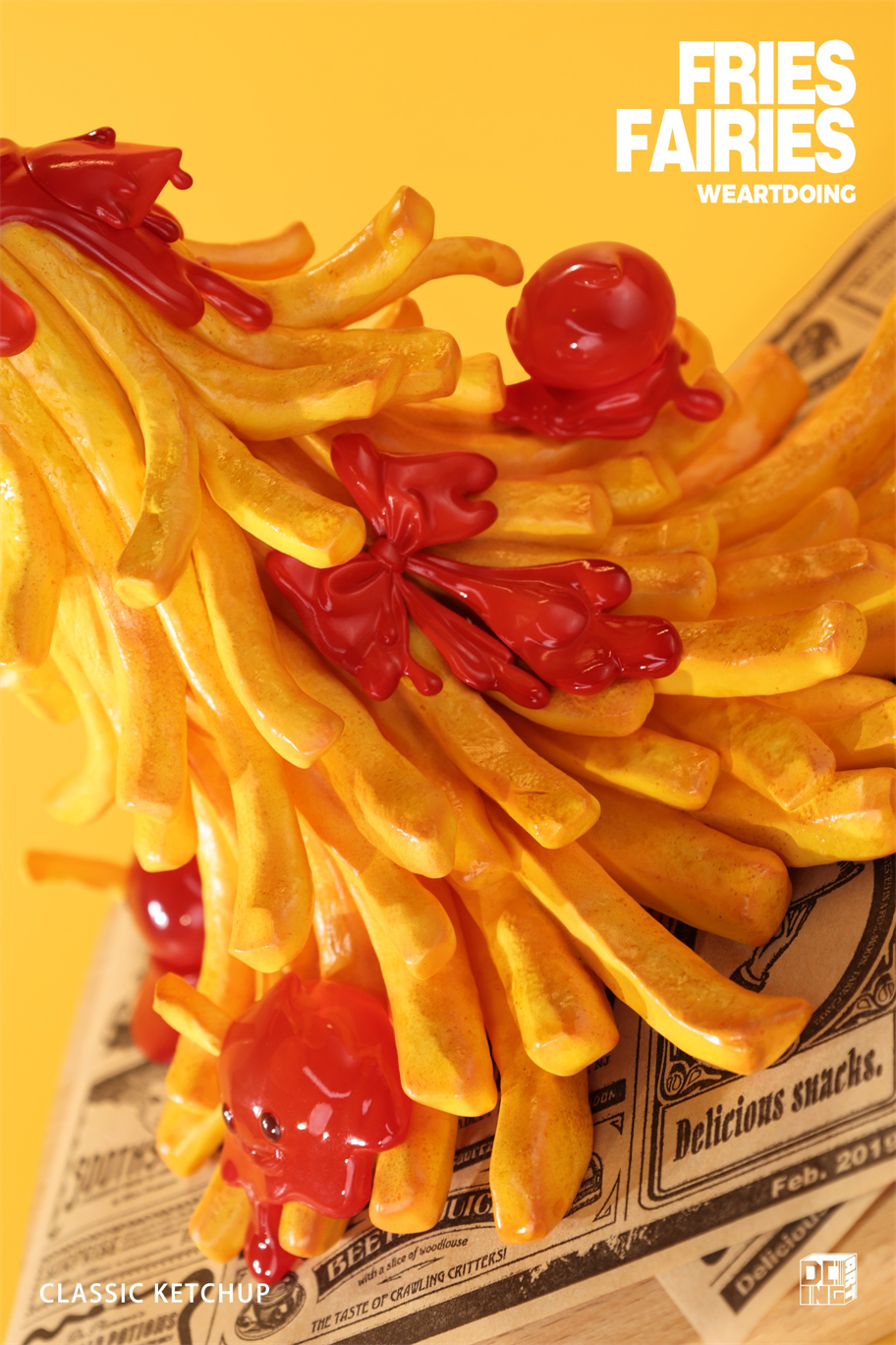 【Sold out】Sleeping Beauty-Fries Fairies-Classic Ketchup and Wasabi-Other series-WeArtDoing Studio