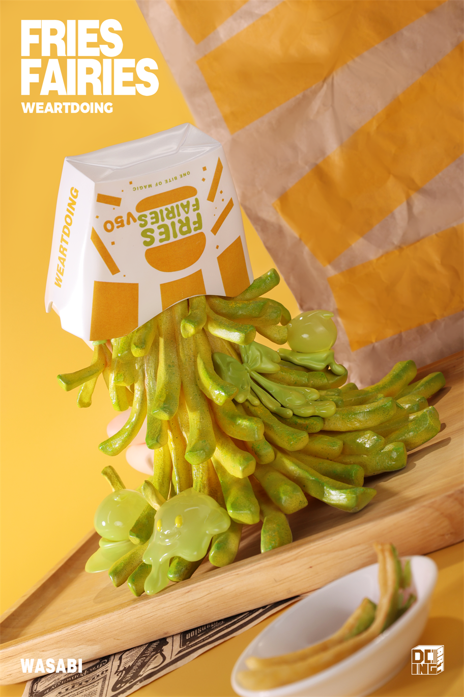 【Sold out】Sleeping Beauty-Fries Fairies-Classic Ketchup and Wasabi-Other series-WeArtDoing Studio