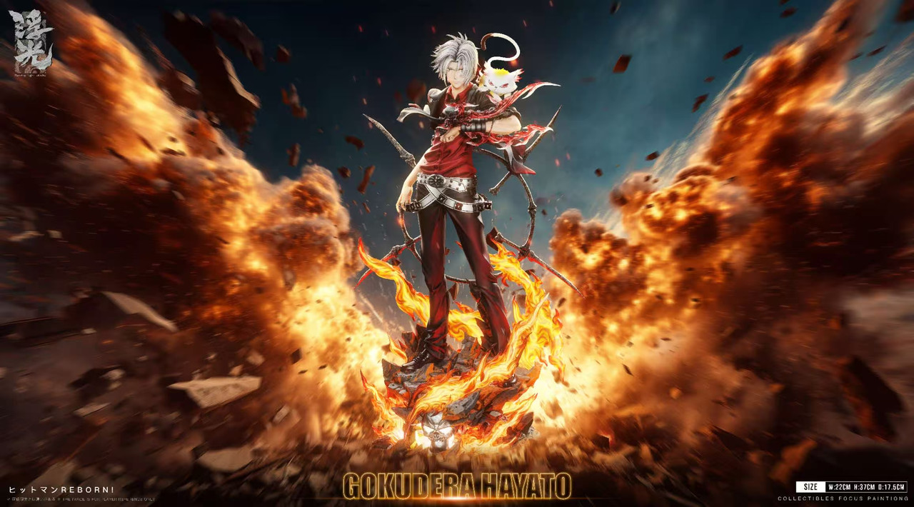 【Pre-sale】1/6 Scale Gokudera Hayato with LED-HITMAN REBORN!-Floating light Studio
