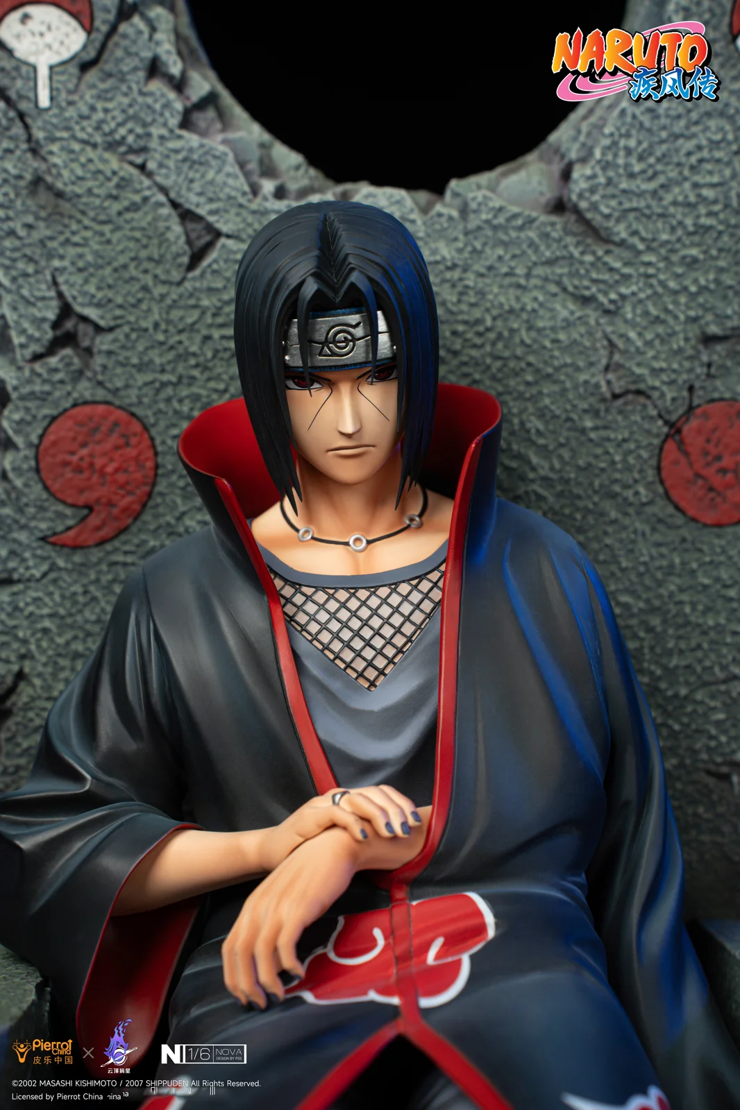 【Sold out no more】1/6 Scale Licensed Itachi Uchiha with LED-Pierrot China x PickStar Studios