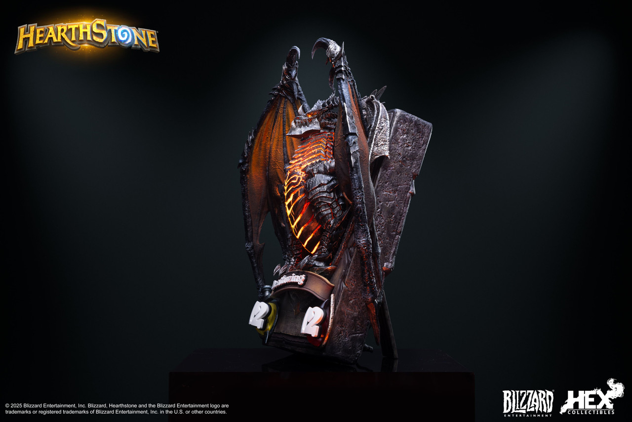 【Pre-sale】Deathwing Art Statue Liensed-Hearthstone-Hex Collectibles and Blizzard Studio