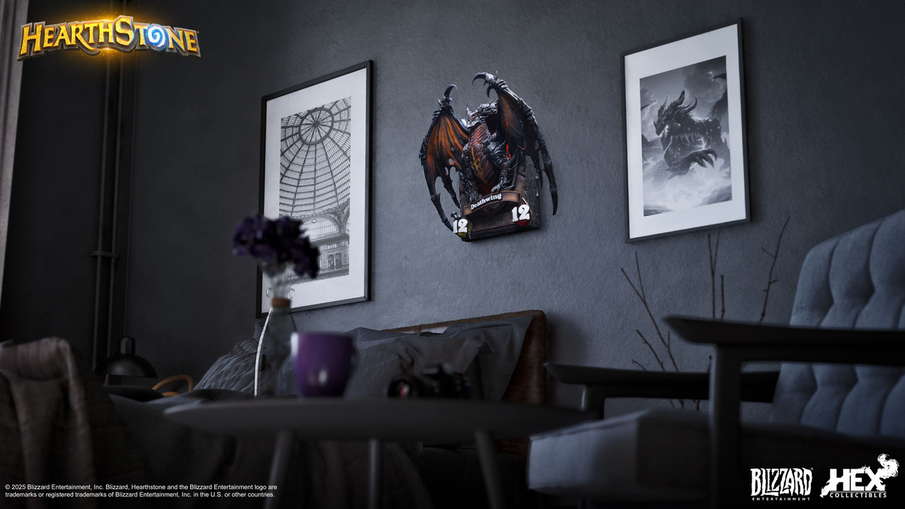 【Pre-sale】Deathwing Art Statue Liensed-Hearthstone-Hex Collectibles and Blizzard Studio