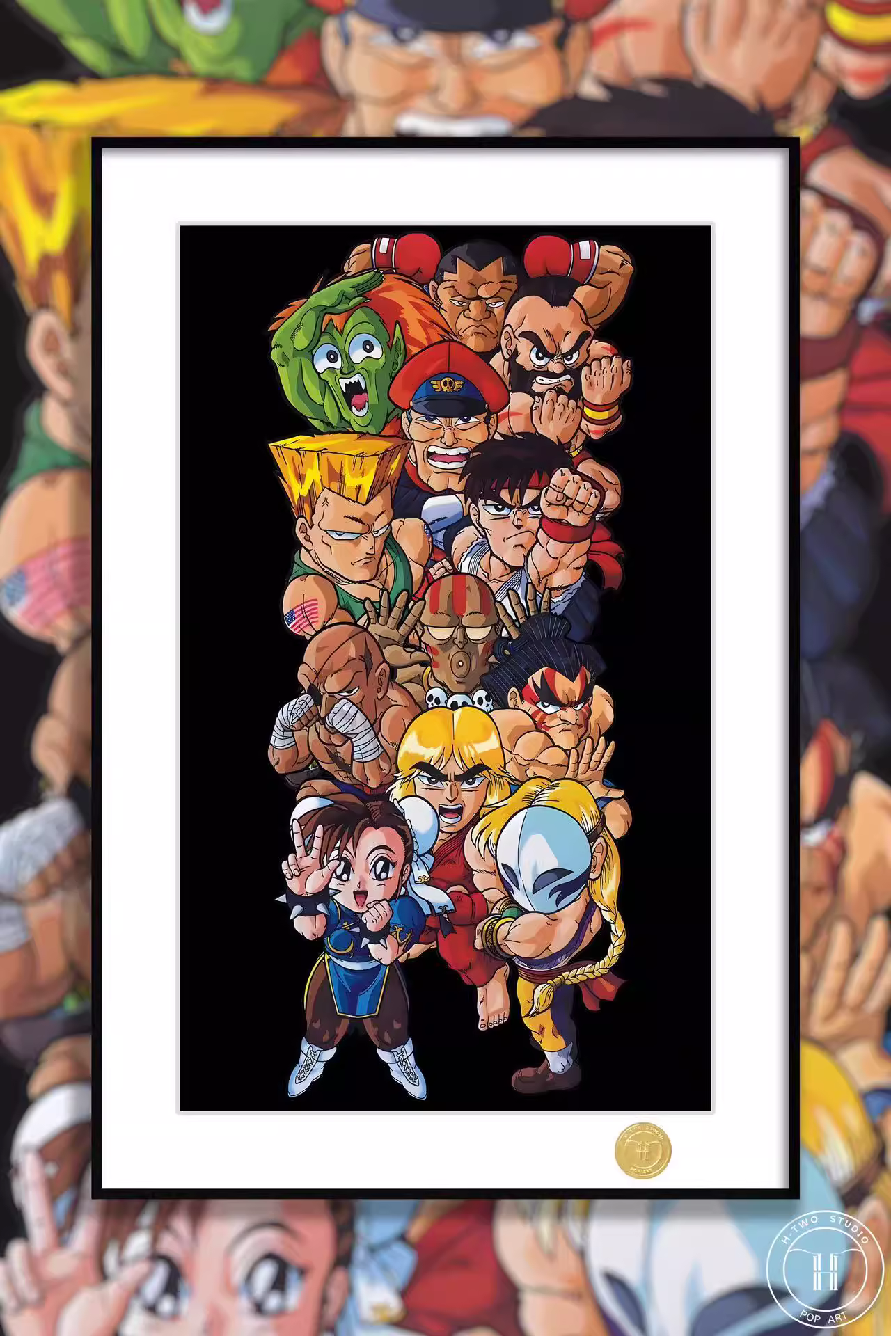 【Pre-sale】Decorative Painting of Q Version Characters of Street Fighter-H2 Studio