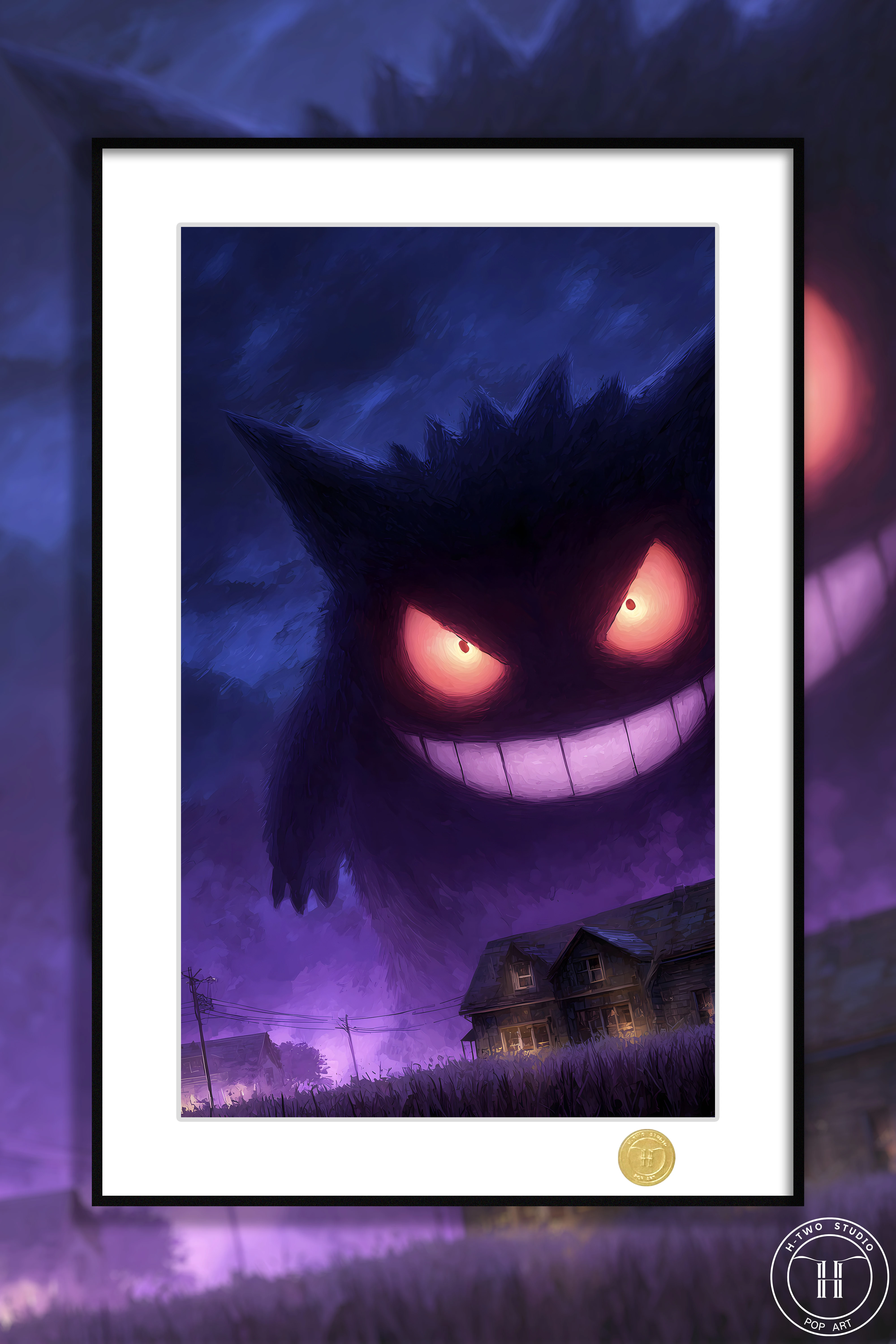 【Pre-sale】Decorative Painting of Gengar-Pokemon-H2 Studio