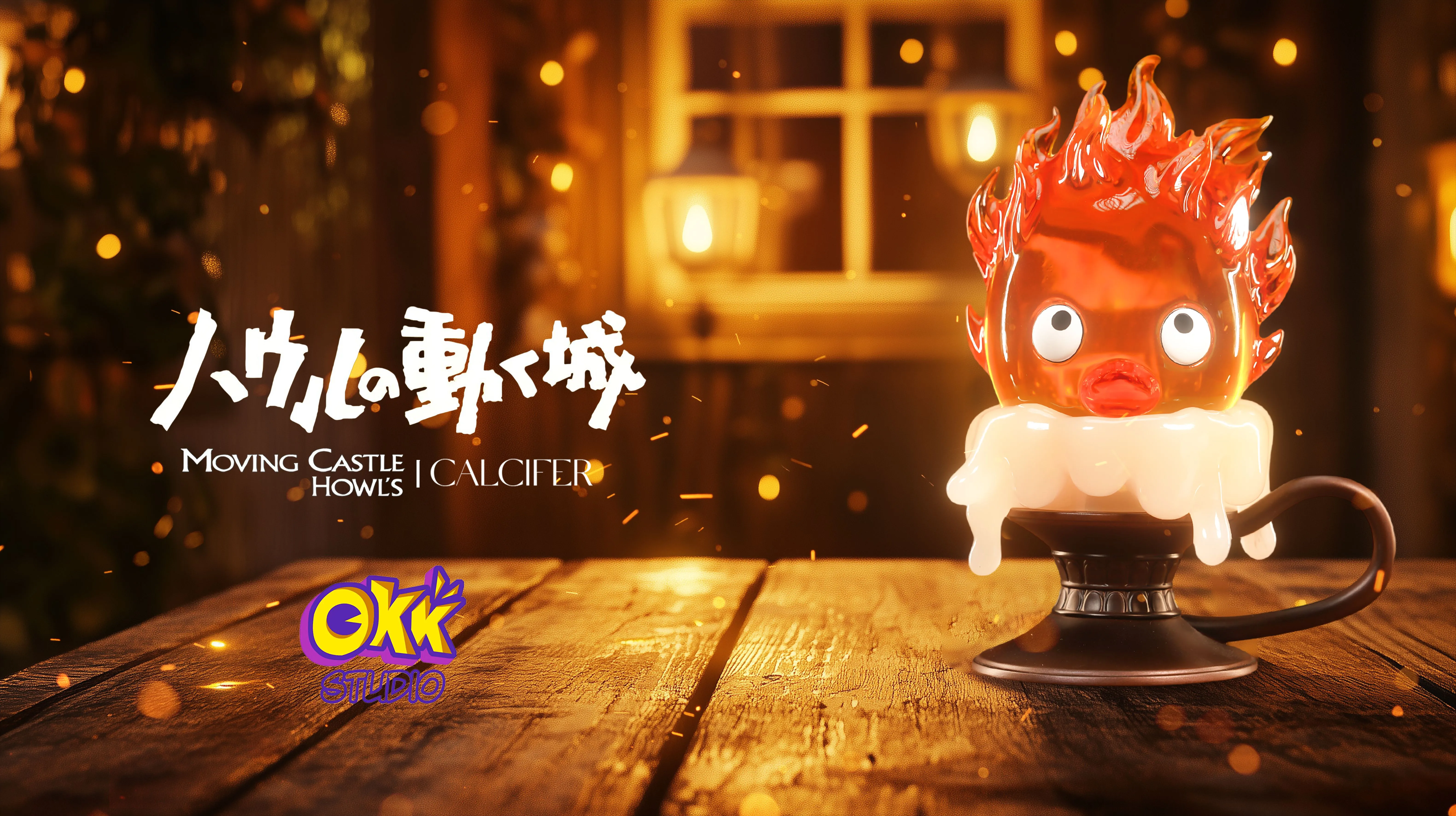 【Pre-sale】01 Candlestick Calcifer-Studio Ghibli-OKK Studio