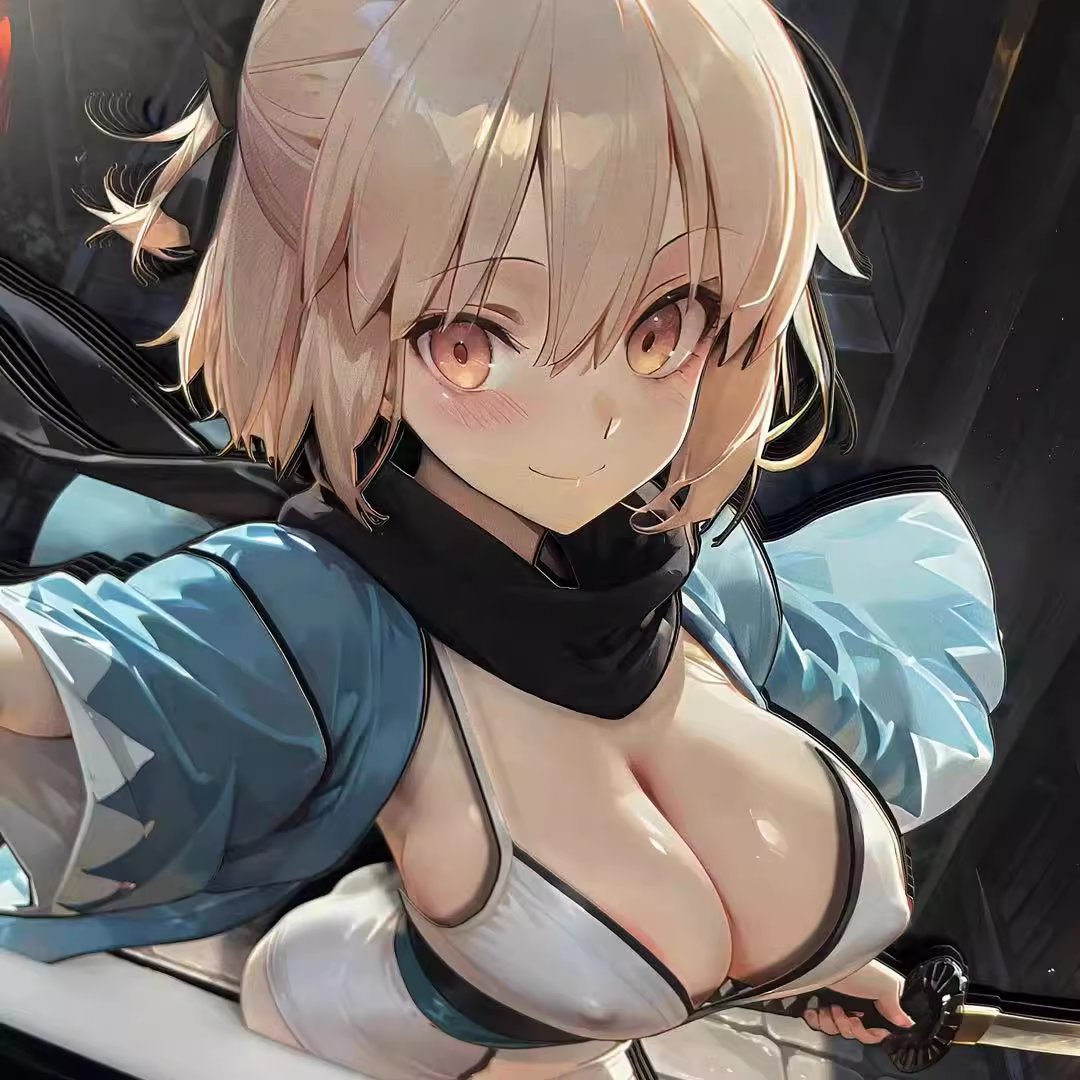 【Pre-sale】Decorative Painting of Okita Souji (Alter)-Fate/Grand Order-Black and White Studio