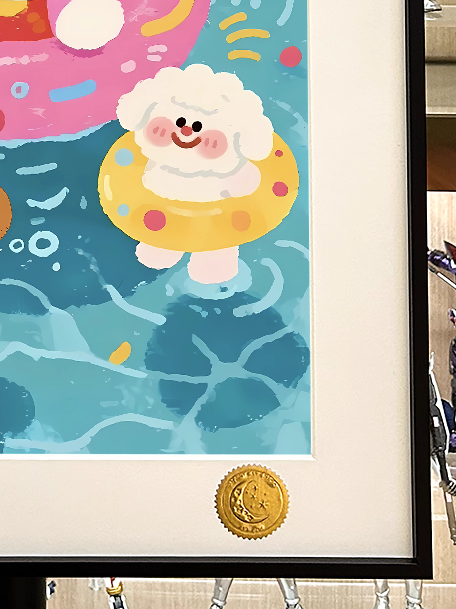 【Pre-sale】Decorative Painting of Swimming Pool Kitty-Hello Kitty-XingKong Studio