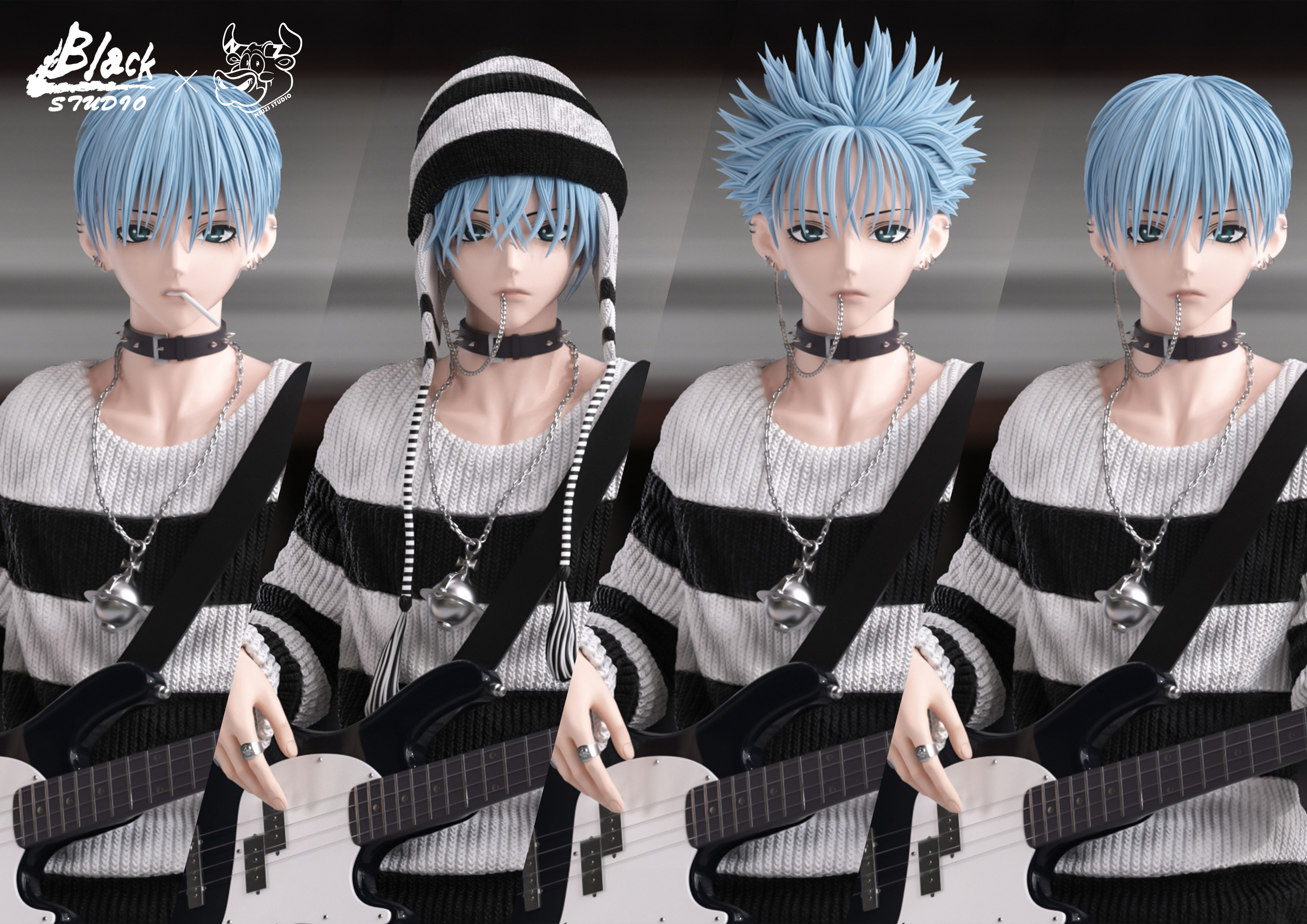 【Sold out】1/6 Scale Okazaki Shinichi 2.0-Nana-BLACK and NIUZI Studio