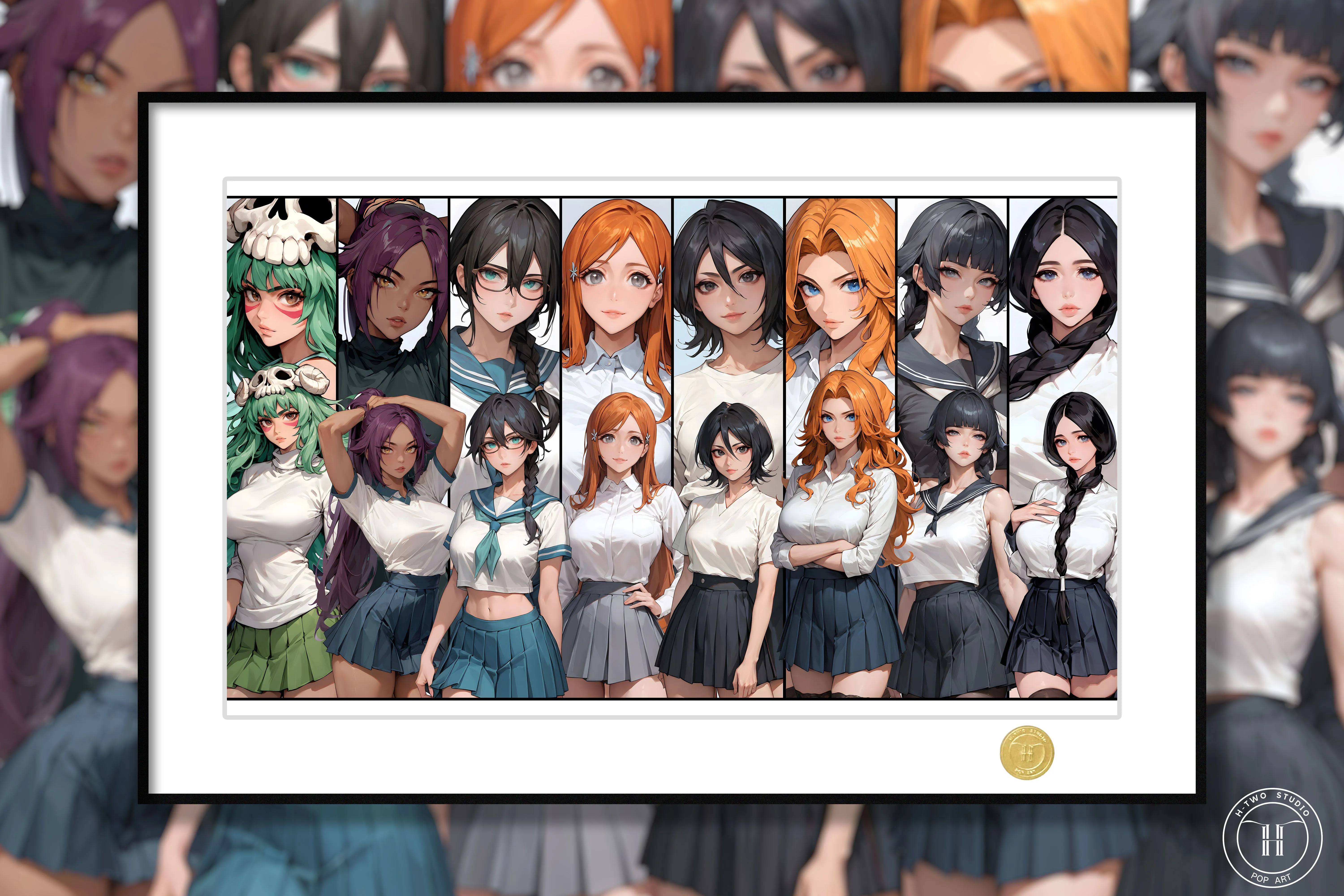 【Pre-sale】Decorative Painting of Eight Beauties-H2 Studio