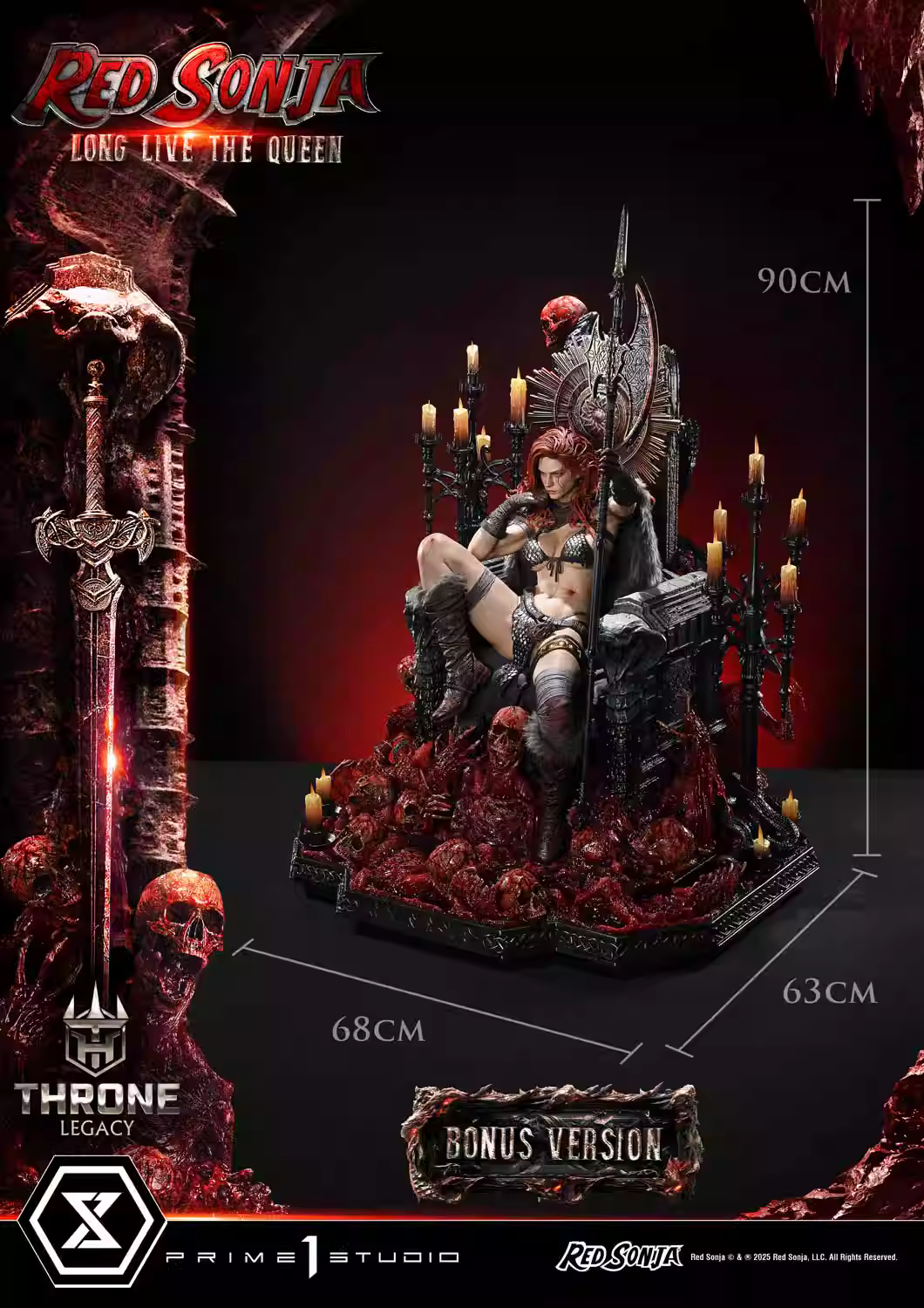 【Pre-sale】1/3 Scale Long Live the Queen Red Sonja-Prime 1 Studio