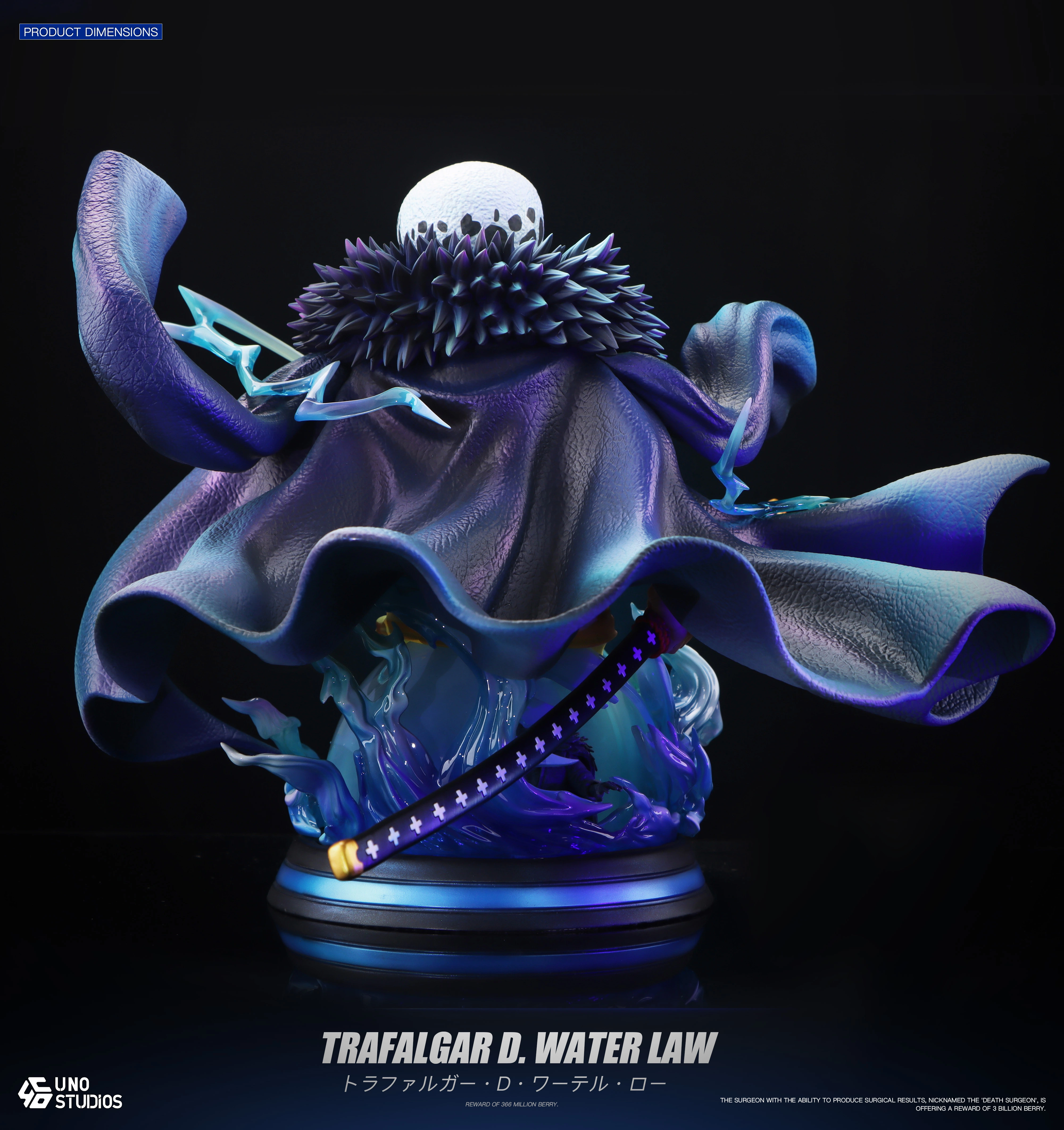 【Pre-sale】1/4 Scale Bust of Trafalgar D. Water Law-UNO Studio