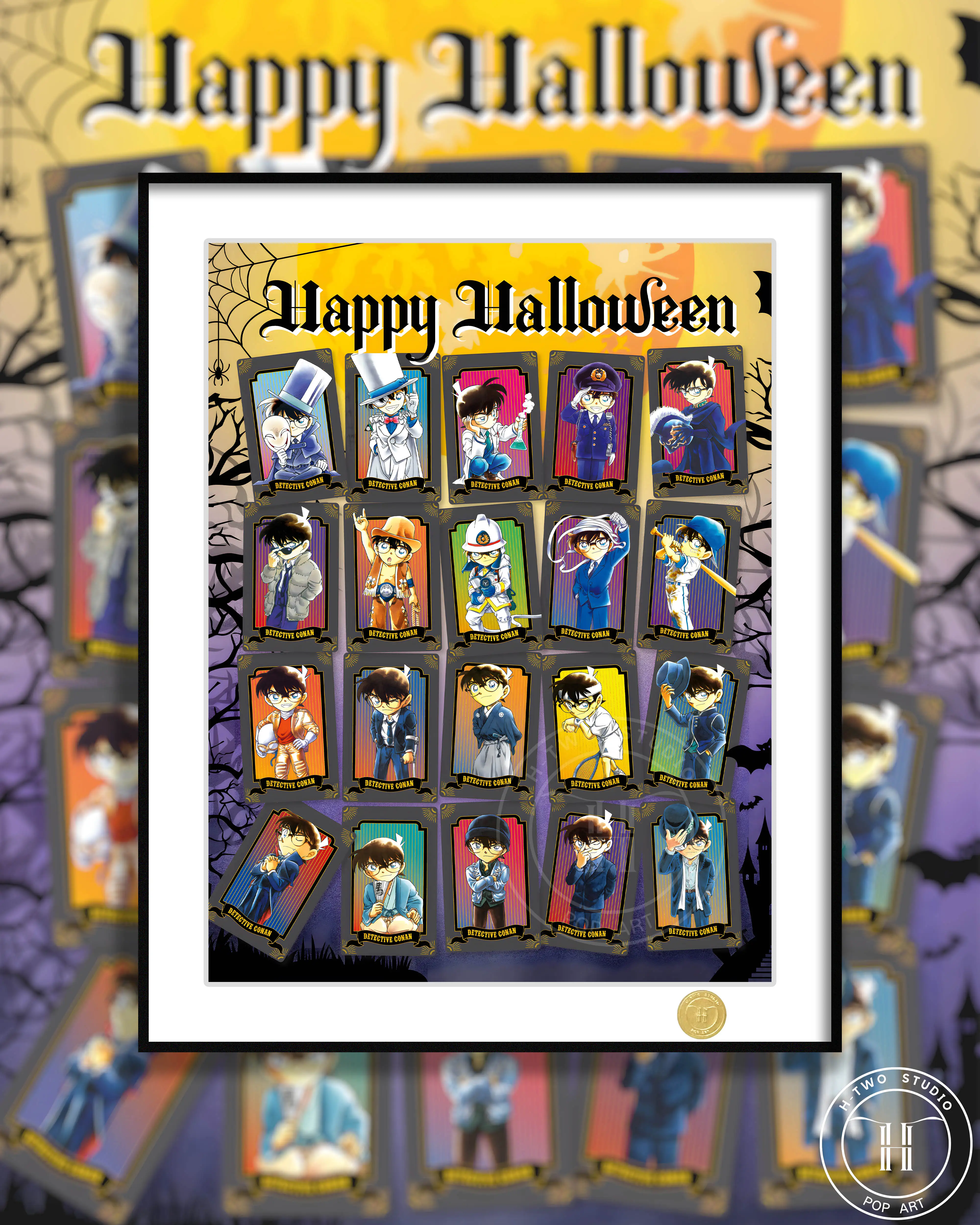 【Pre-sale】Decorative Painting of Happy Holloween Conan-H2 Studio