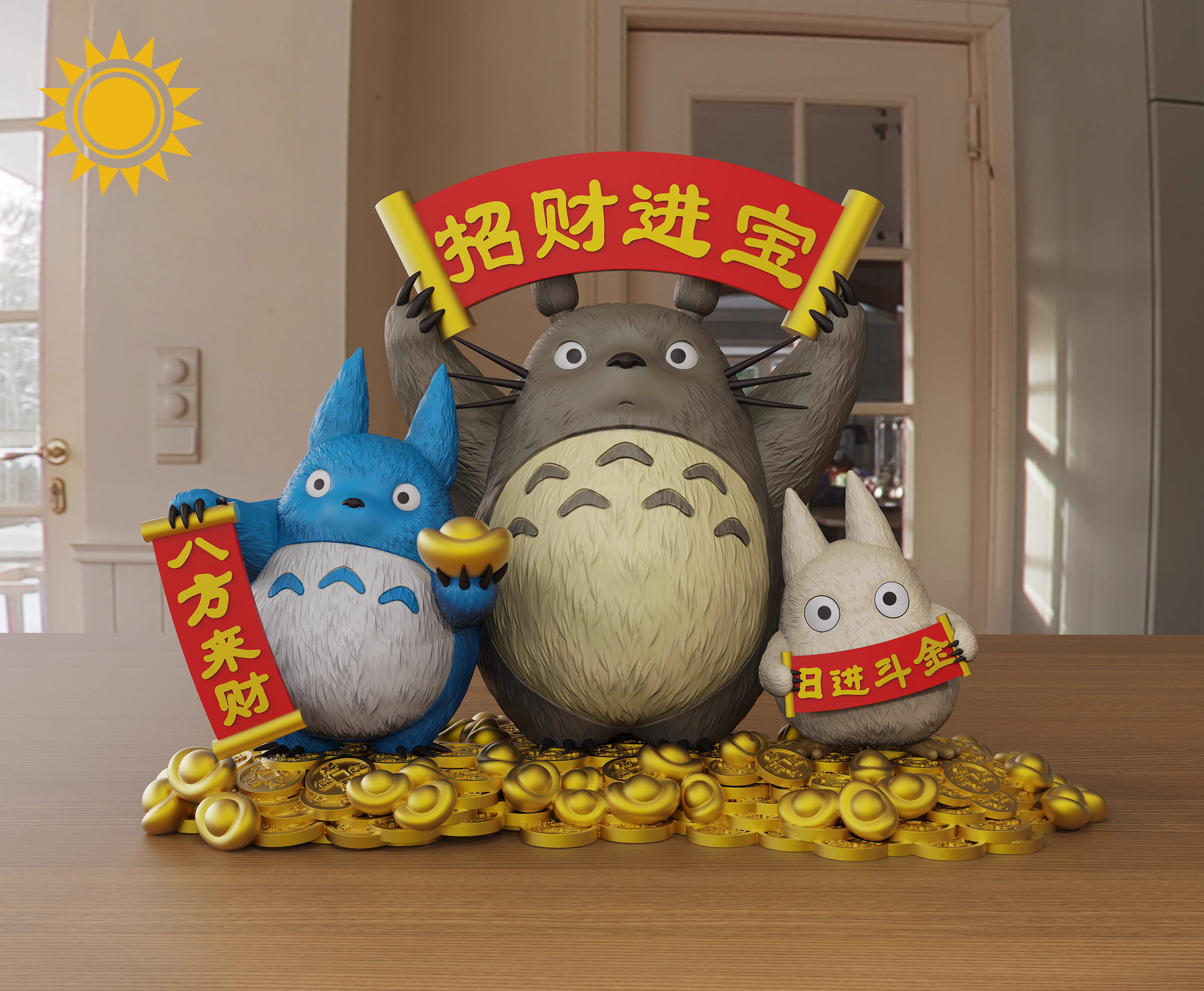 【Pre-sale】Wealth Attraction Totoro-SUN Studio