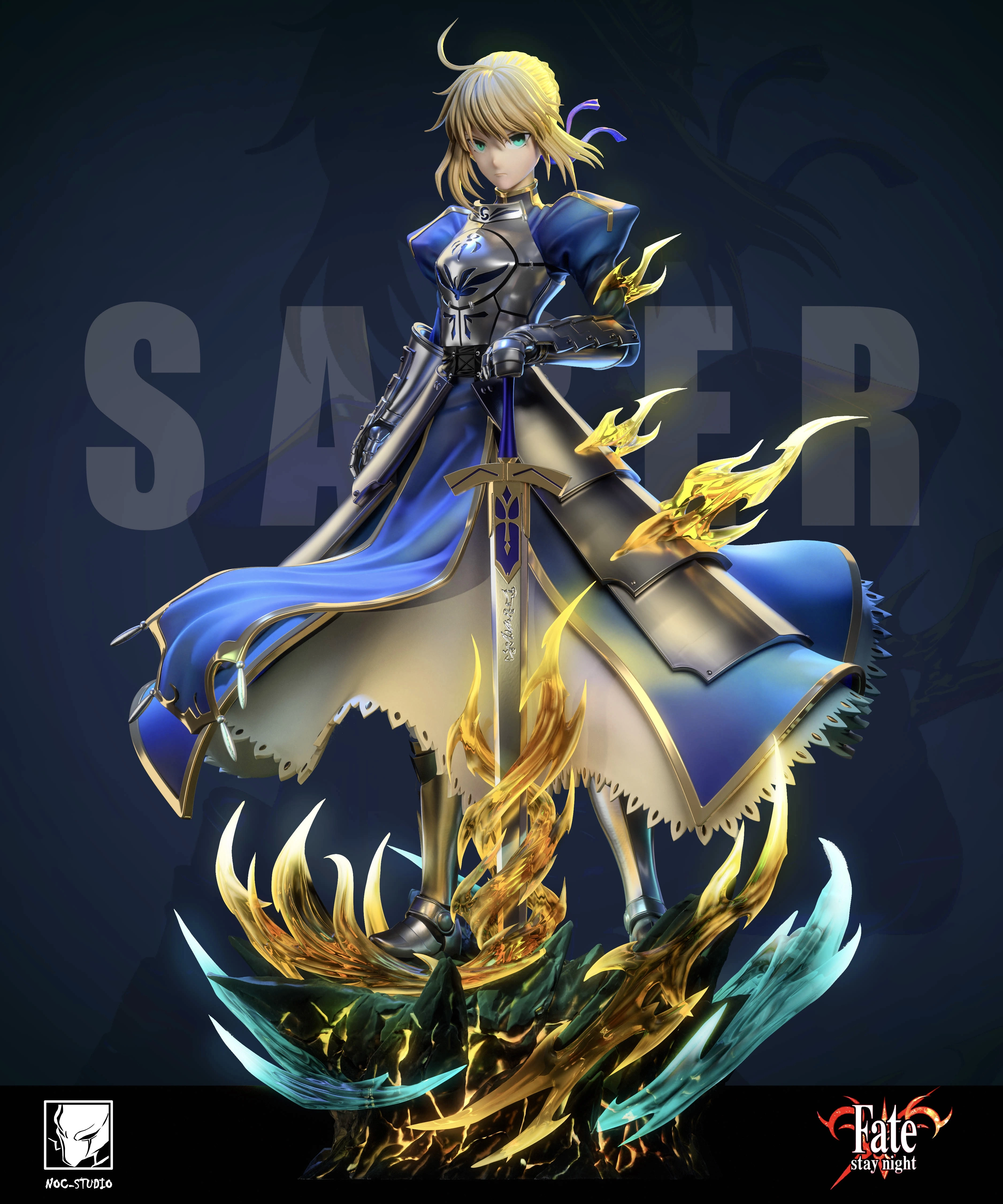 【Pre-sale】1/6 Scale Fate Saber with LED-Noc Studio