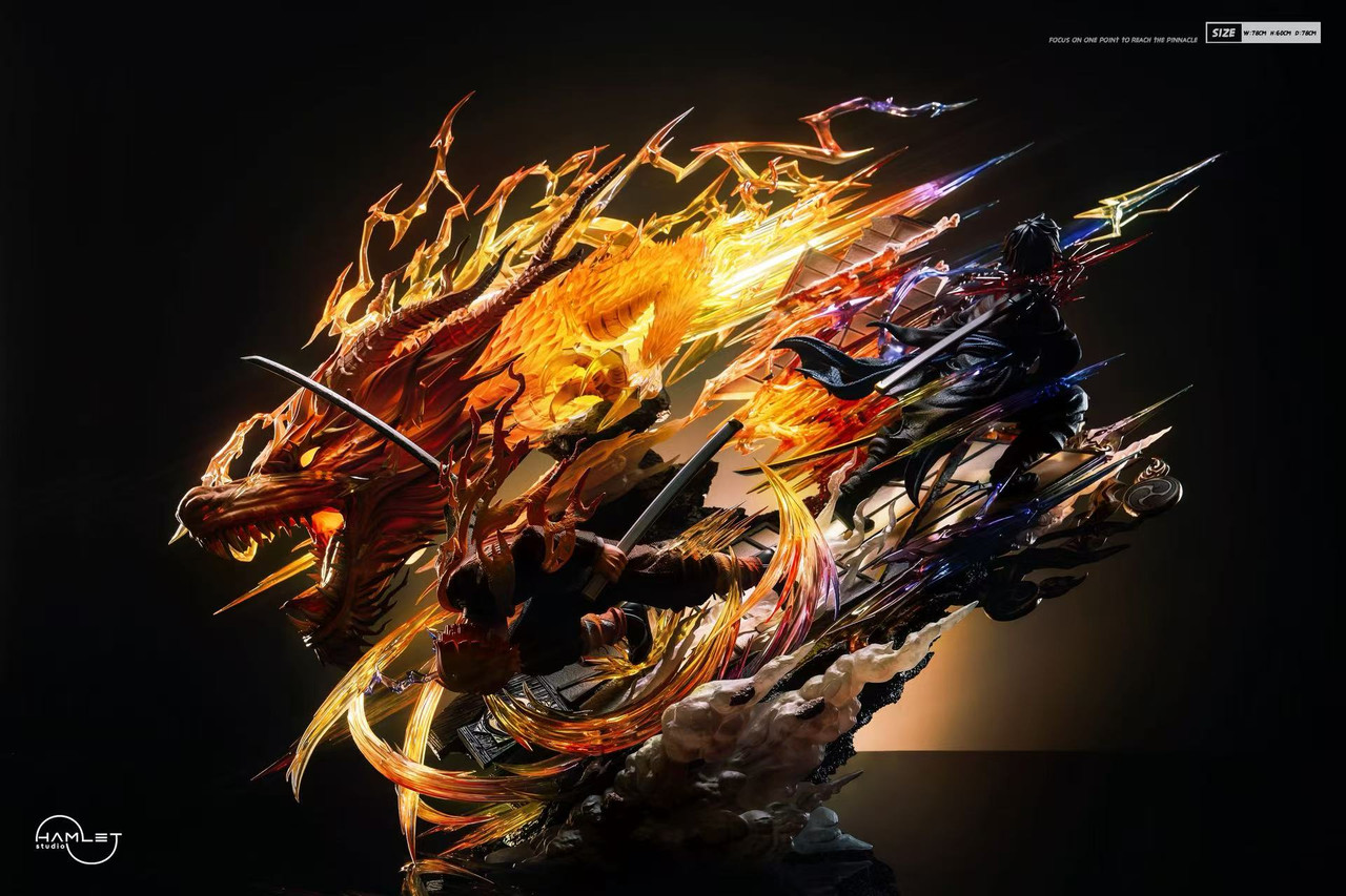 【Pre-sale】1/5 Scale Flaming Thunder God Zenitsu Agatsuma with LED-Hamlet Studio