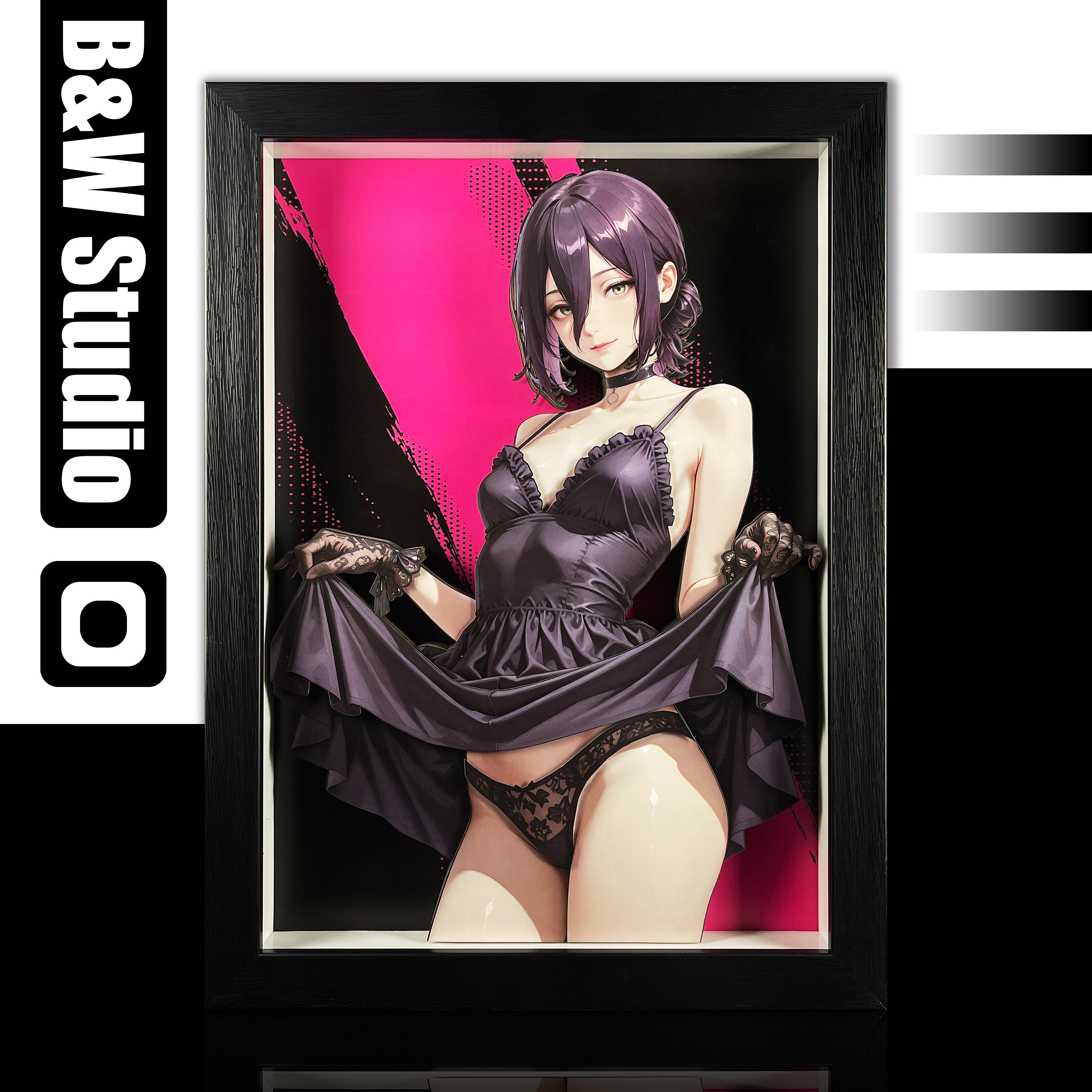 【Pre-sale】Decorative Painting of Reze-Black and White Studio