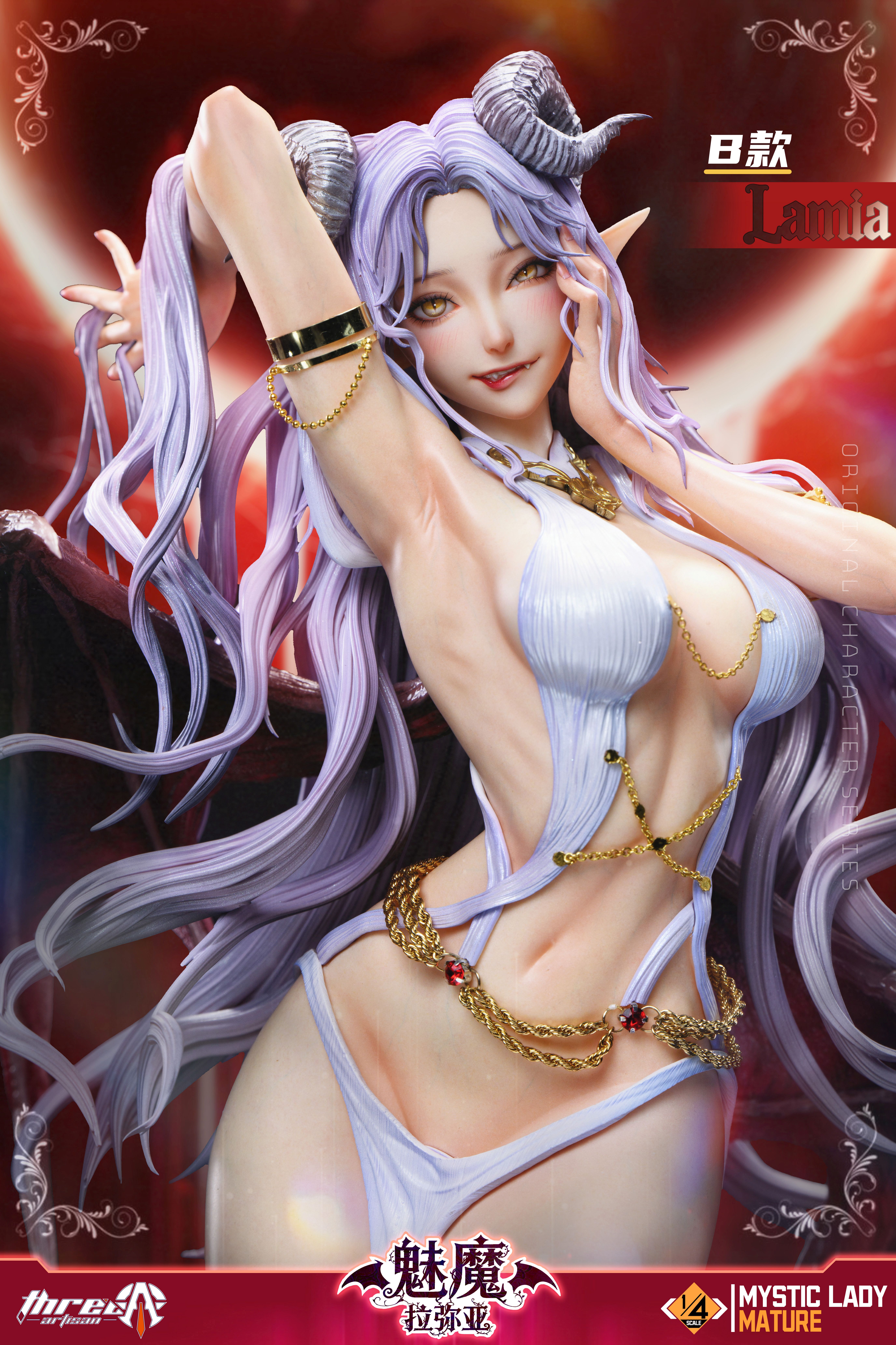 【Pre-sale】1/4 Scale Mystic Lady Series Vol.2 Succubus Lamia-Three Artisan Studio