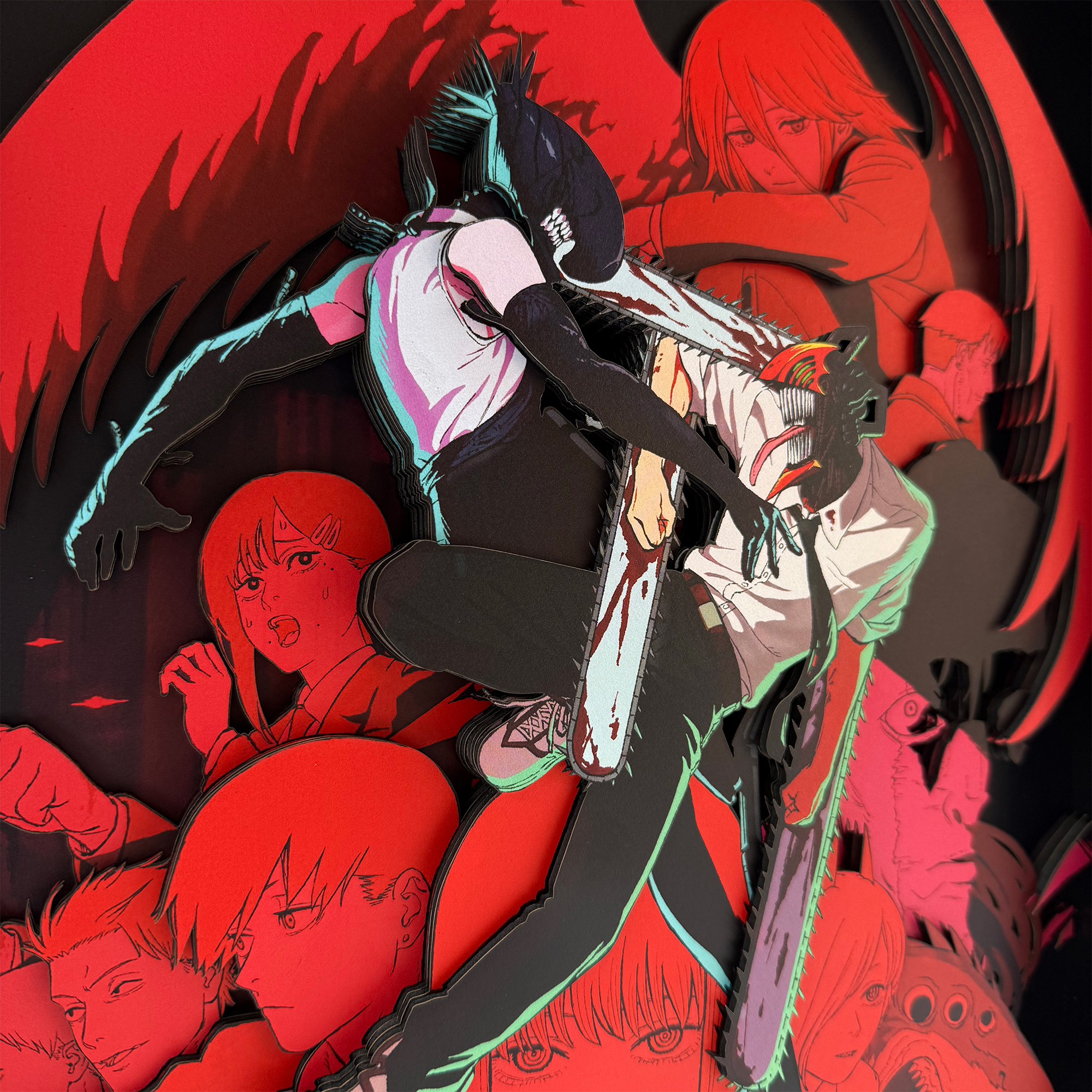 【In stock】Decorative Painting of Denji and Reze-Aotu Panda Studio