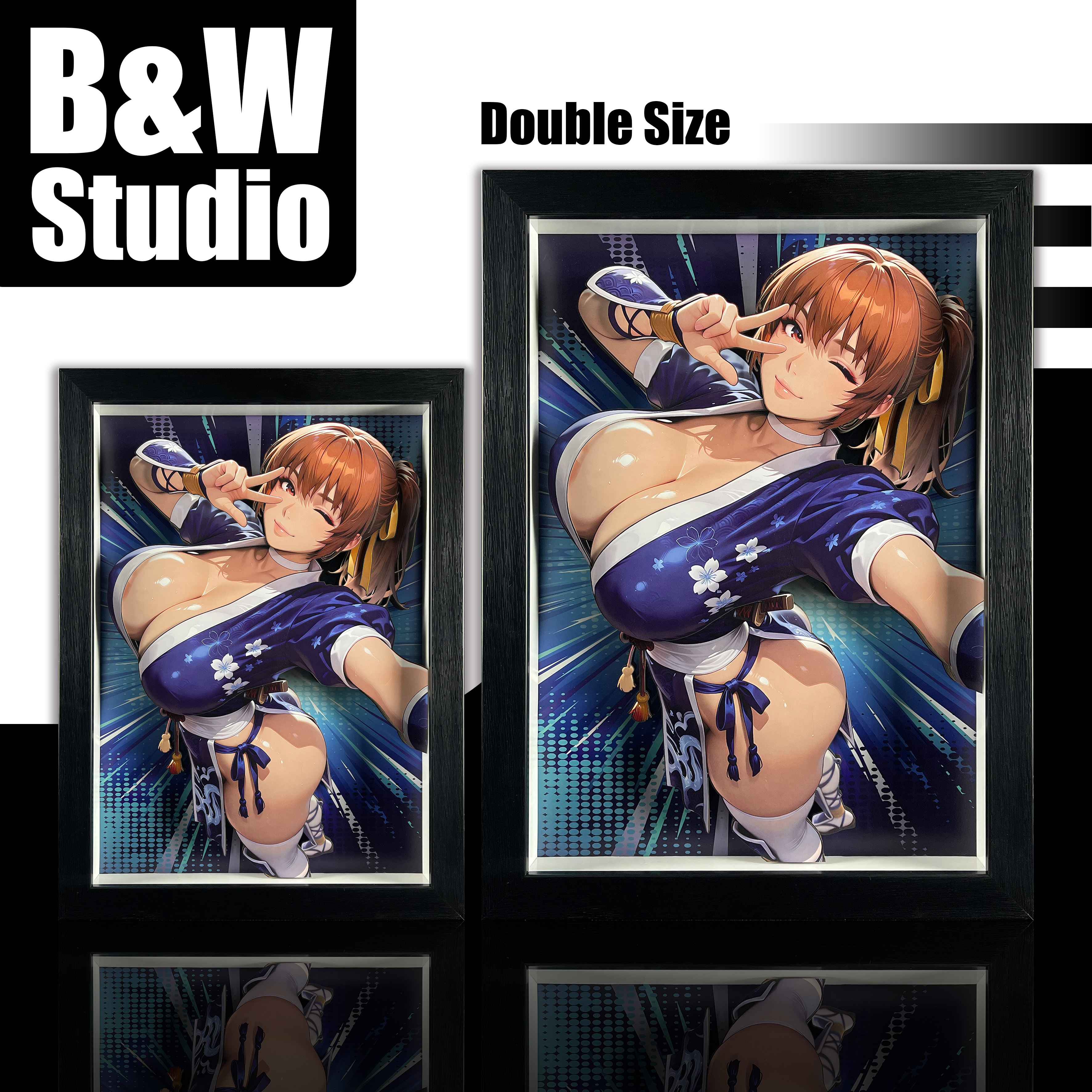 【Pre-sale】Decorative Painting of DoA Kasumi-Black and White Studio