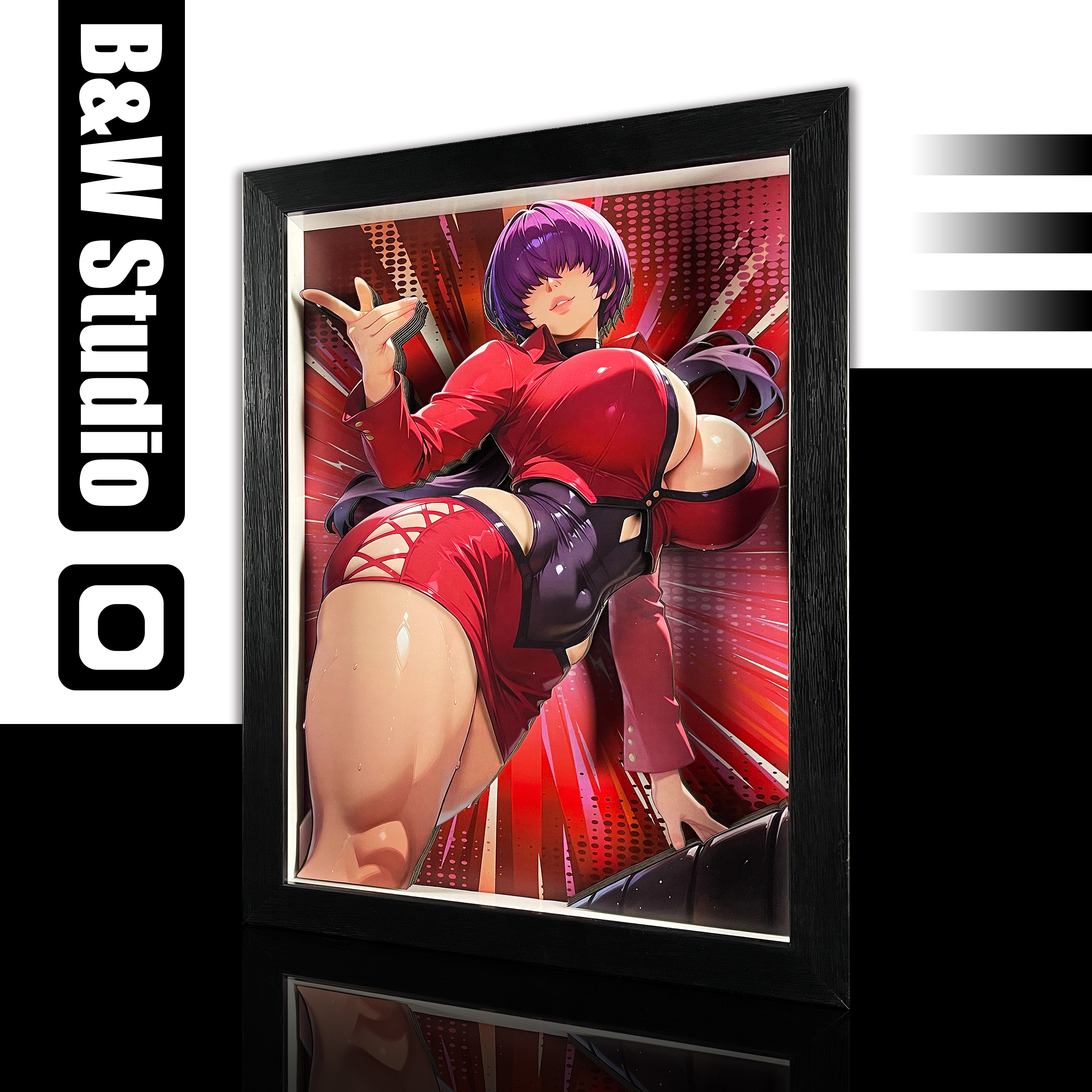 【Pre-sale】Decorative Painting of Shermie-Black and White Studio