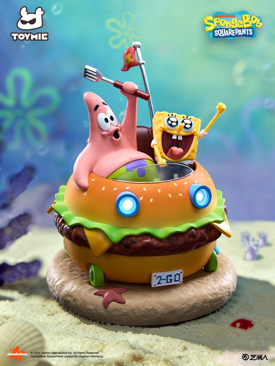 【Pre-sale】Krabby patty Magnetic car with LED-Toymie Studio