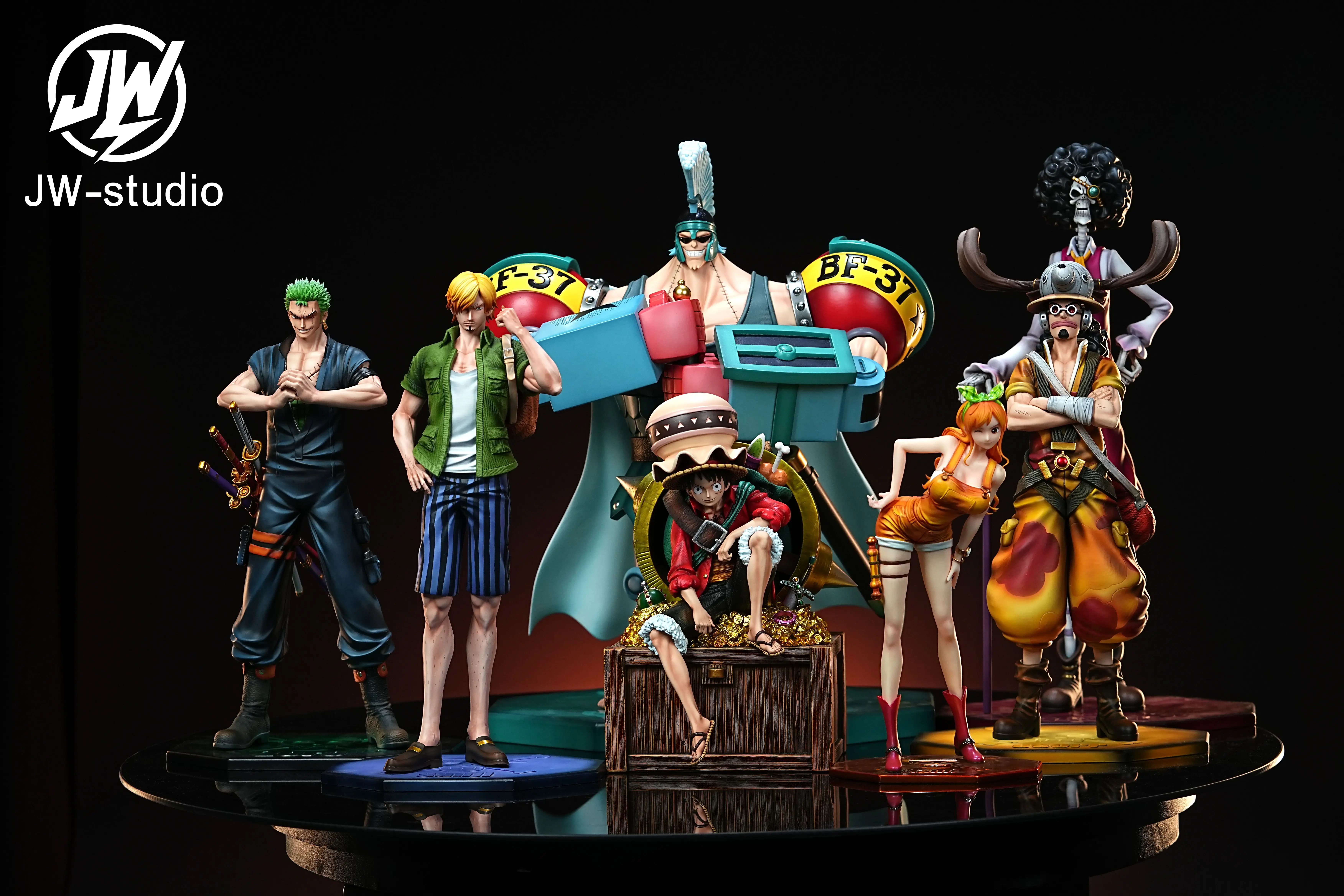 【Pre-sale】1/6 Scale Zoro, Sanji, Usopp, Brook, Robin, Franky and Chopper-JW Studio
