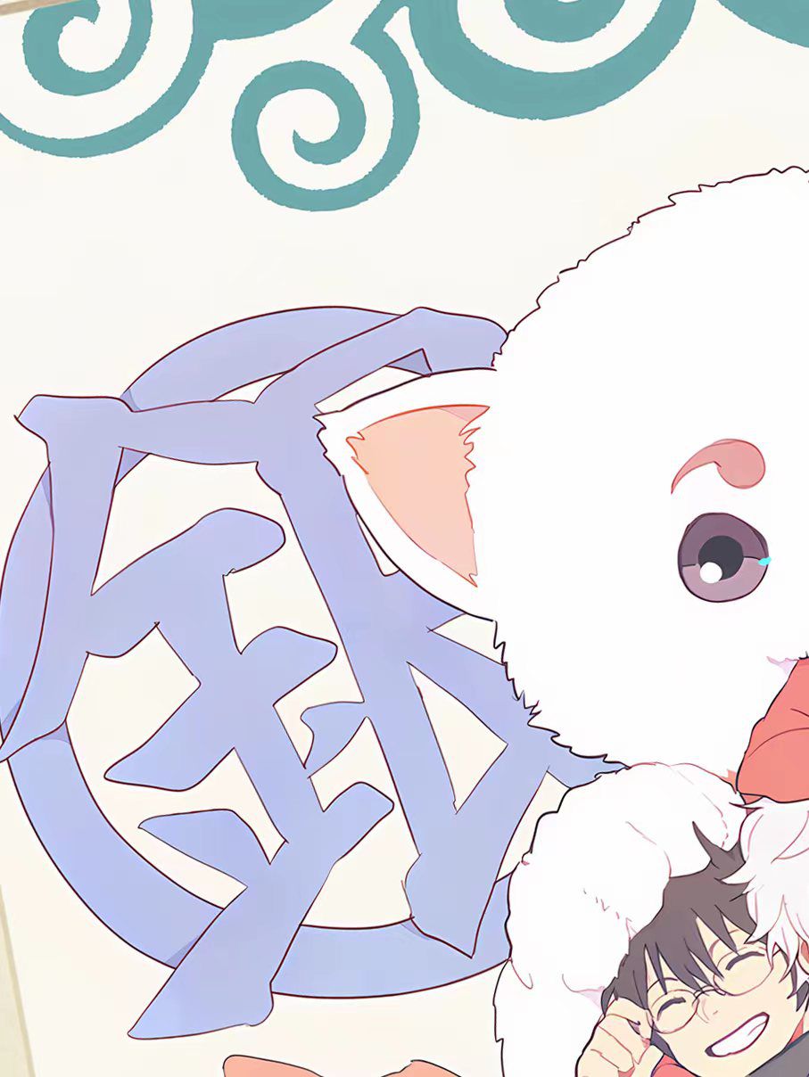 【Pre-sale】Decorative Painting of Sakata Gintoki, Kagura and Shimura Shinpachi-Gintama-XingKong Studio