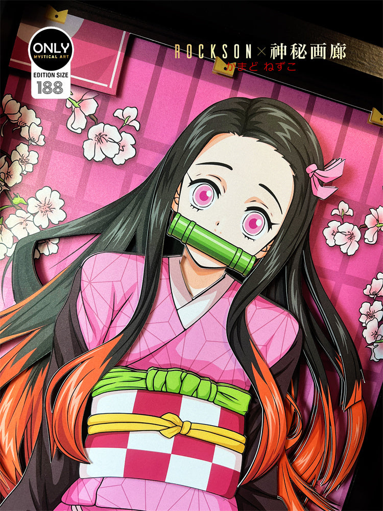 【Pre-sale】Gentleman Style 3D Decorative Paint of Nezuko Kamado-Mystical Art Studio