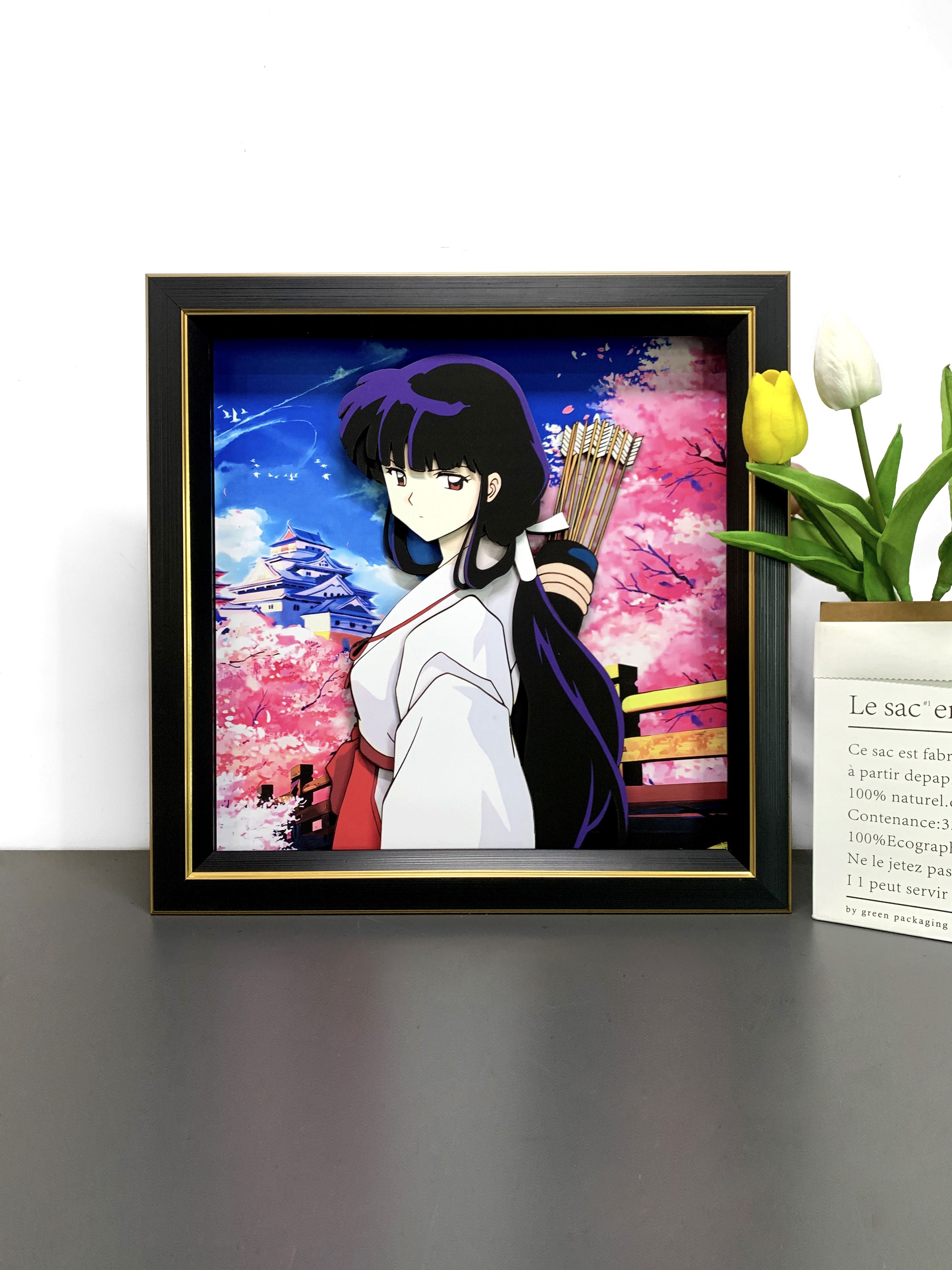 【In stock】3D Decorative Paint of Kikyō-Inuyasha Decorative Painting-momo Studio