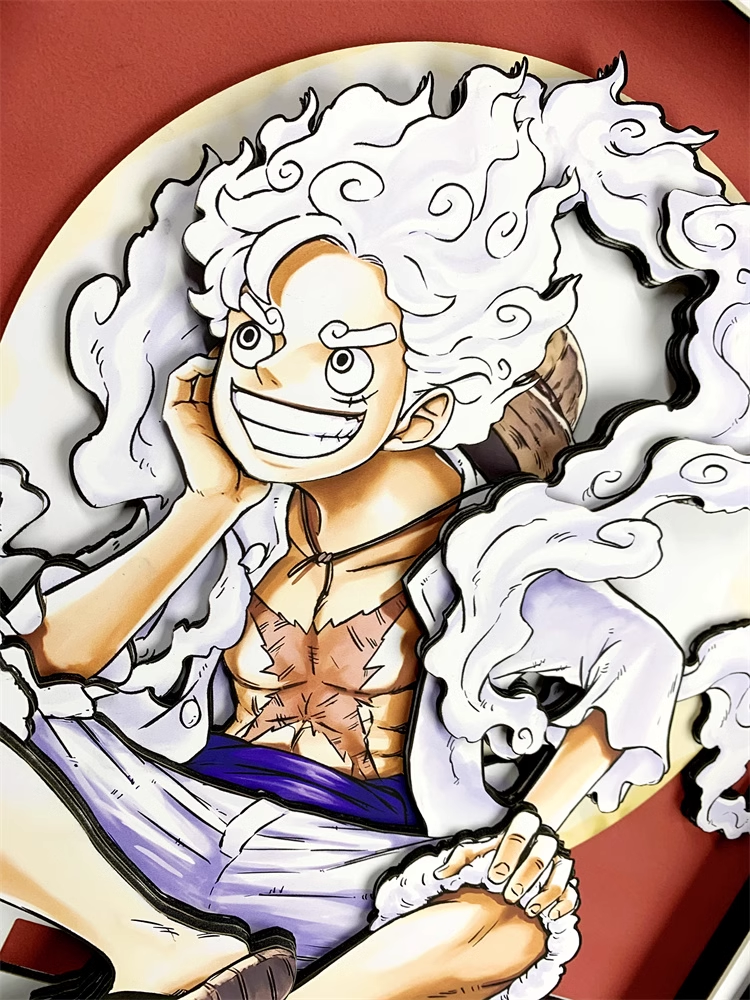 【In stock】Decorative Painting of Gear Fifth Nika Luffy-One piece-momo Studio