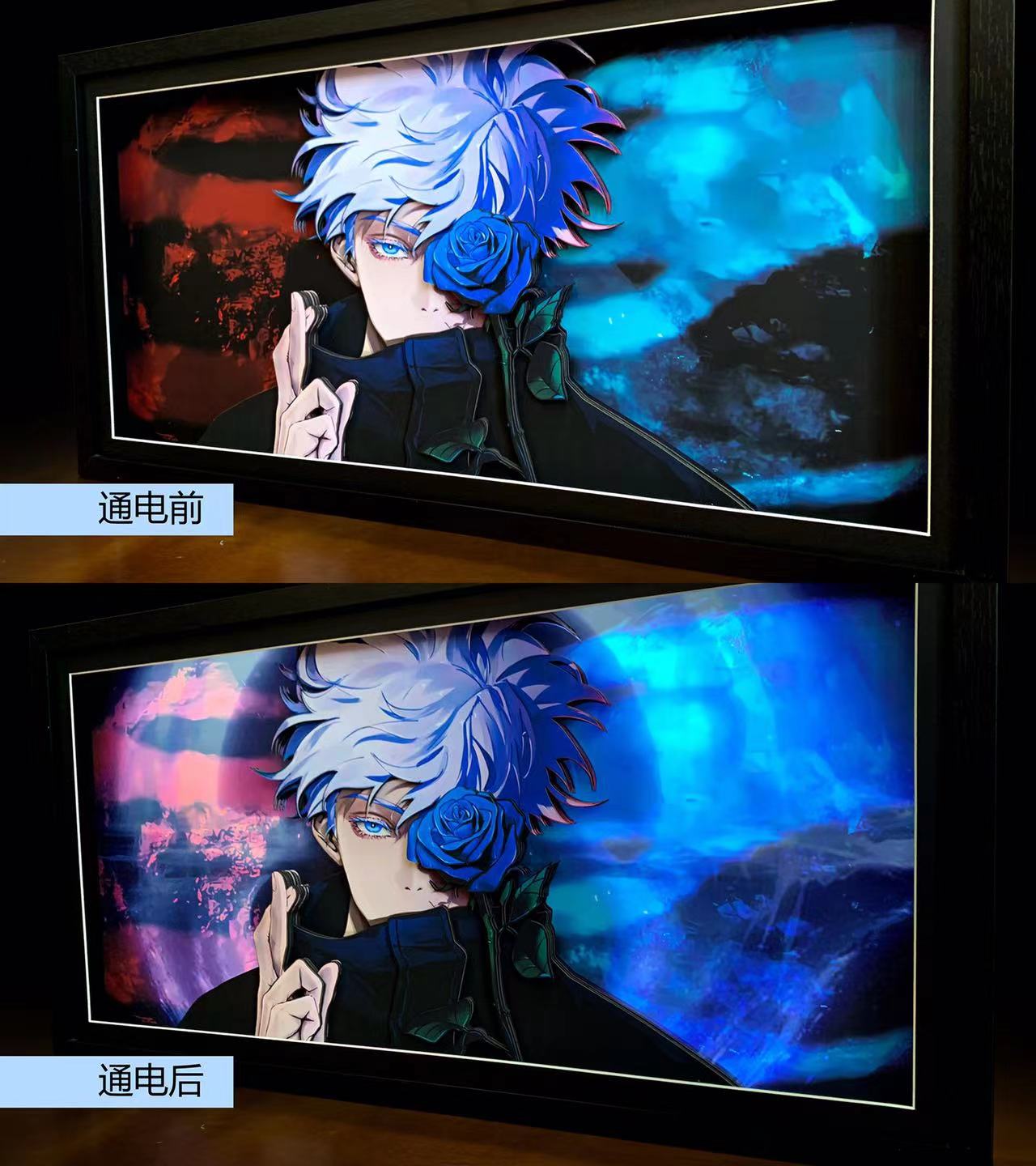 【In stock】3D Decorative Paint of Light Guide Transformation Gojo Satoru with LED-Mystical Art Studio