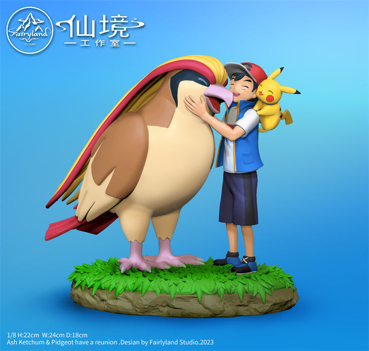 【Pre-sale】1/8 Scale The Reunion of Ash Ketchum & Pidgeot-Pokemon-Fairyland Studio