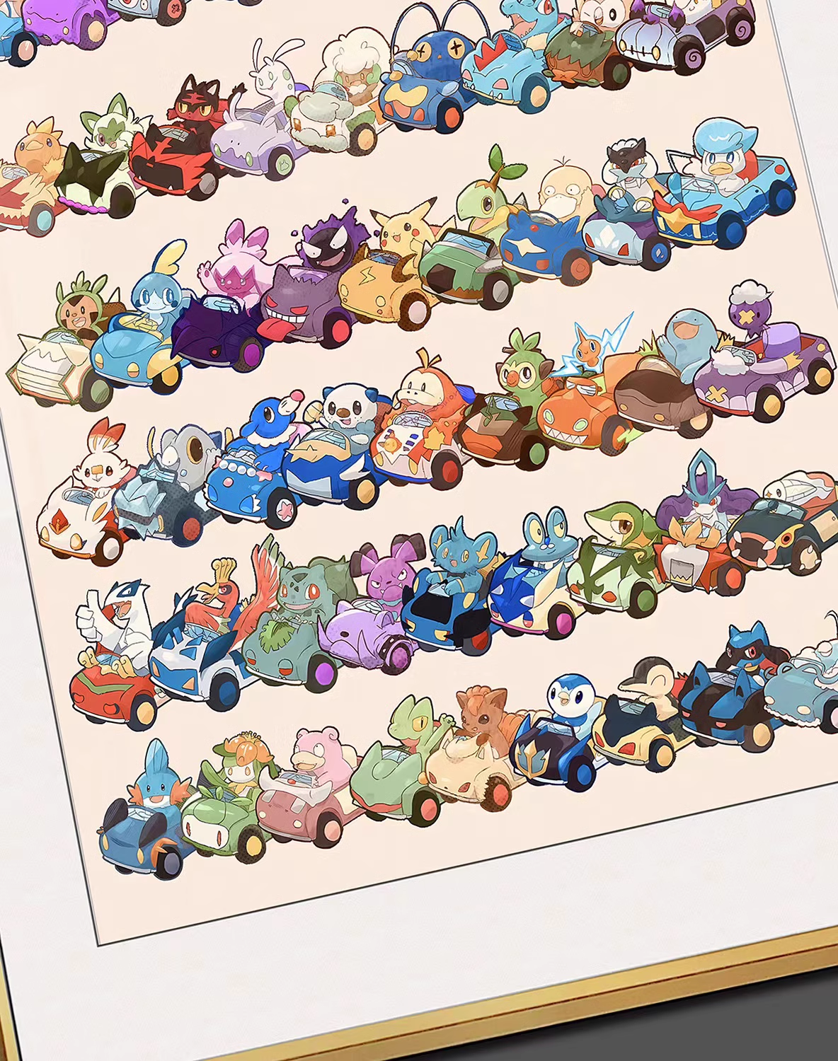 【In stock】Decorative Painting of Pokemon-Billion Birds Studio