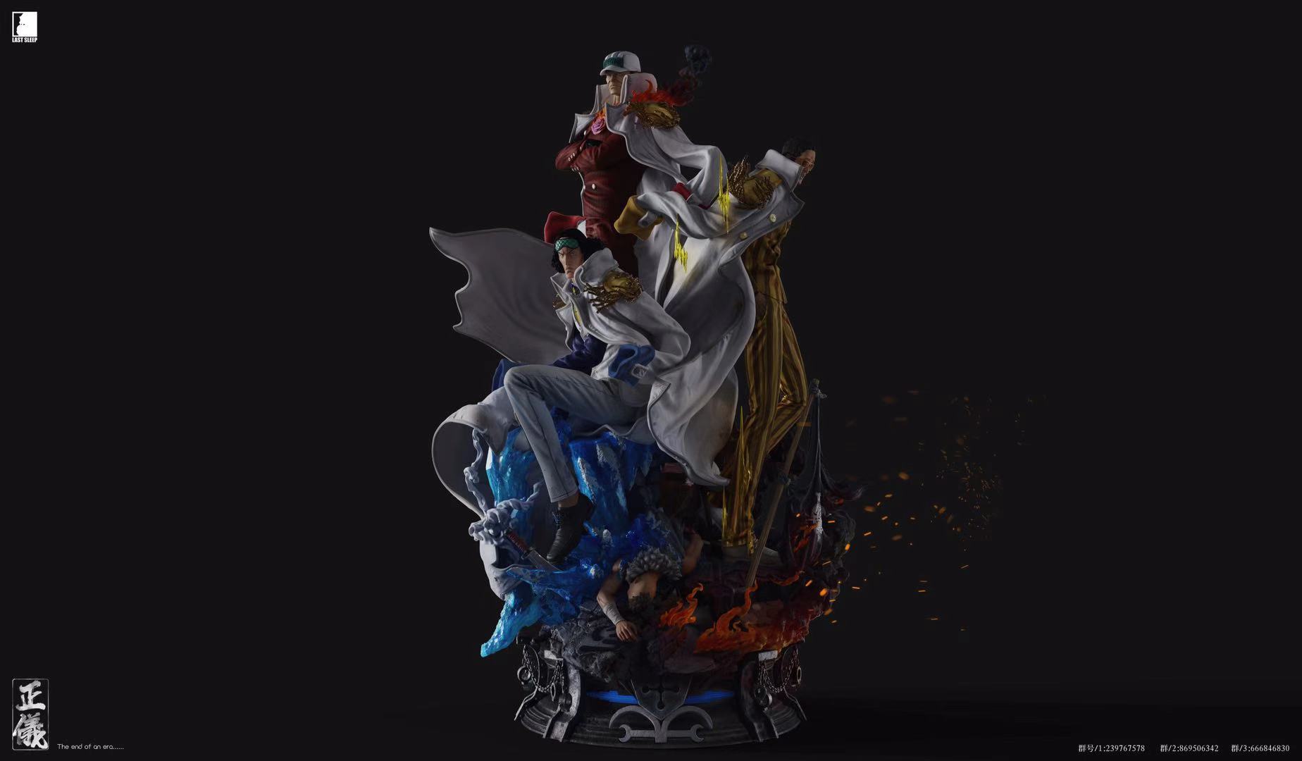 【In stock】1/8 Scale Sakazuki, Borsalino & Kuzan-Last Sleep Studio